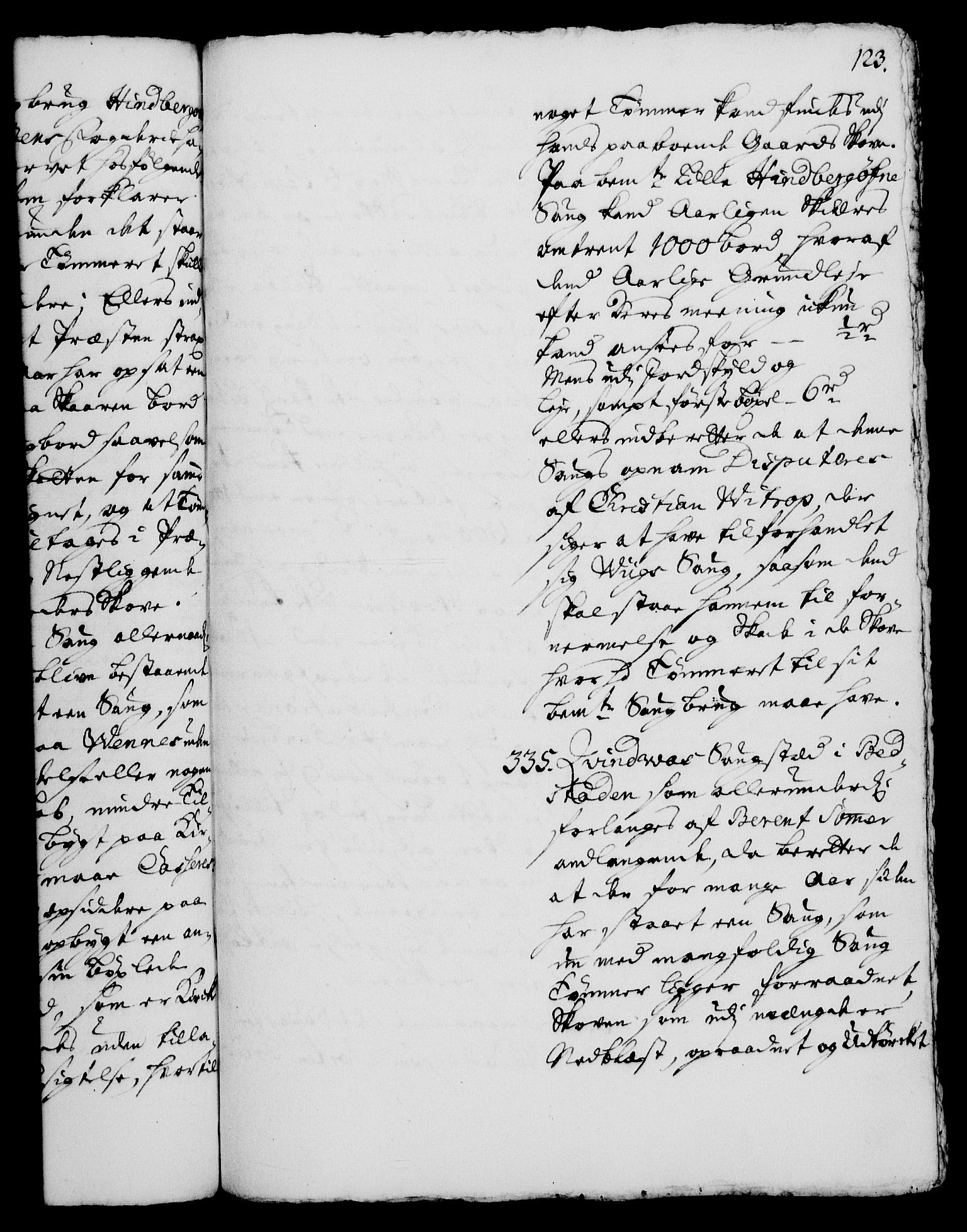 Rentekammeret, Kammerkanselliet, AV/RA-EA-3111/G/Gh/Gha/L0001: Norsk ekstraktmemorialprotokoll, sak. 1-375 (merket RK 53.46), 1720, s. 123