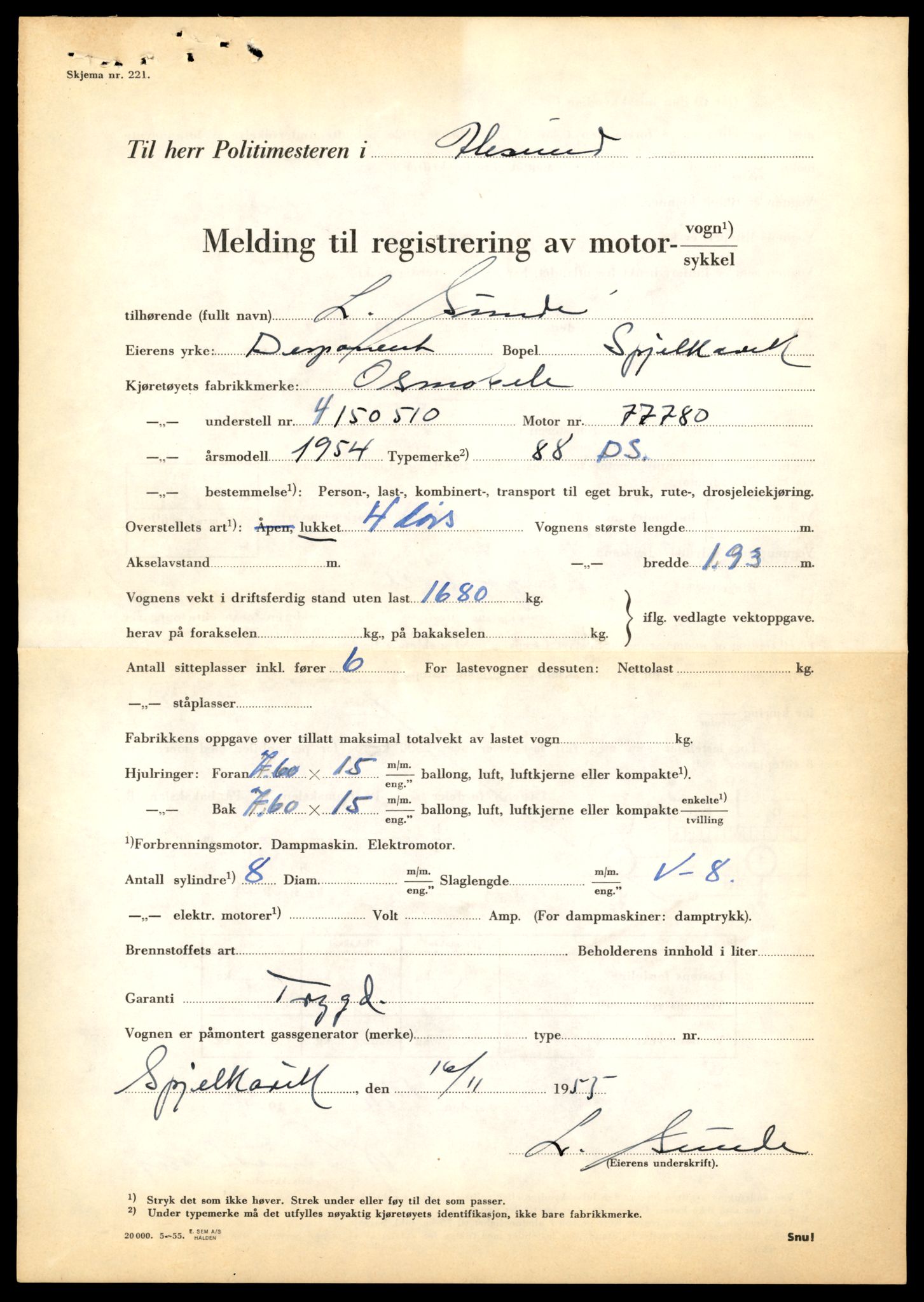 Møre og Romsdal vegkontor - Ålesund trafikkstasjon, AV/SAT-A-4099/F/Fe/L0008: Registreringskort for kjøretøy T 747 - T 894, 1927-1998, s. 769