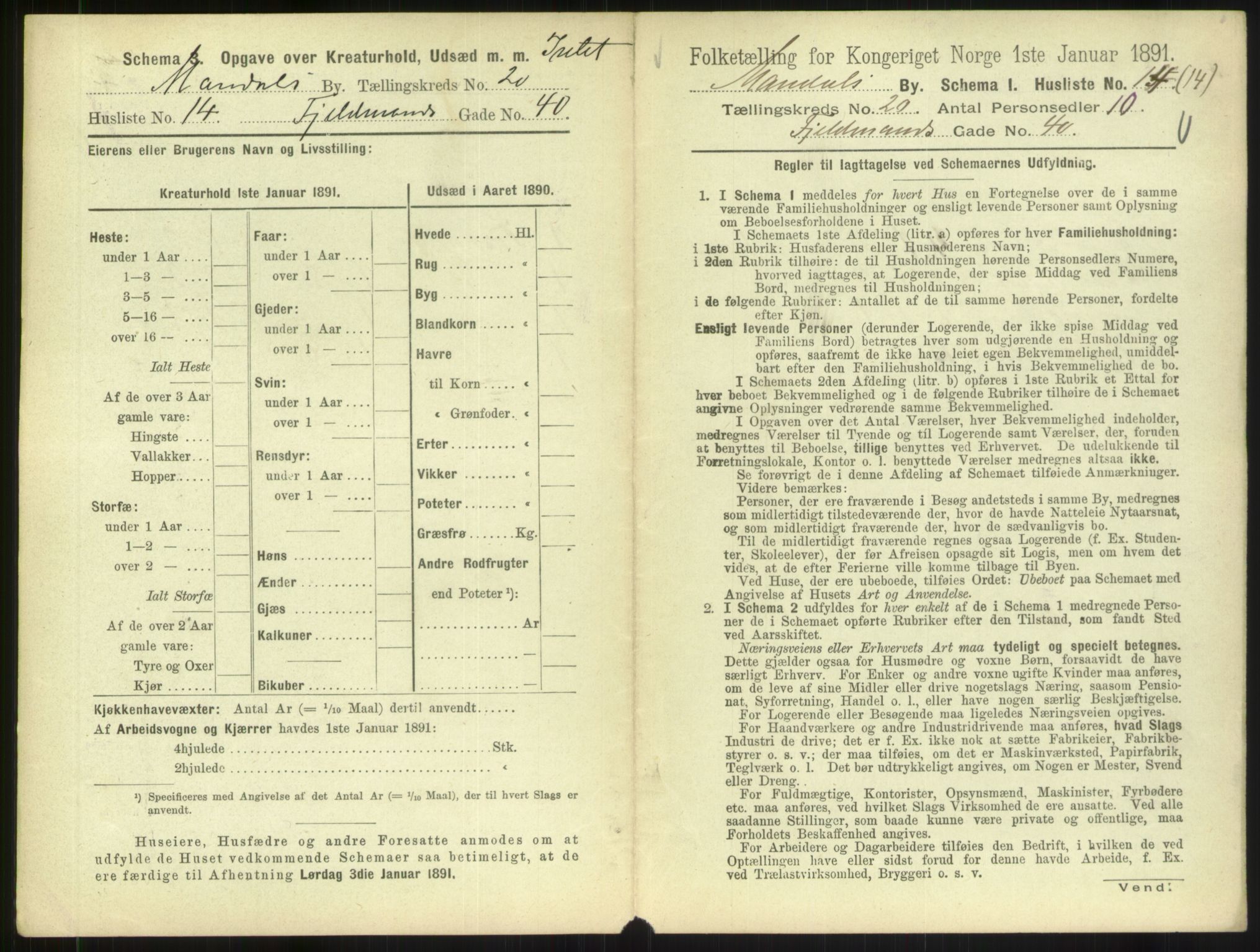 RA, Folketelling 1891 for 1002 Mandal ladested, 1891, s. 923