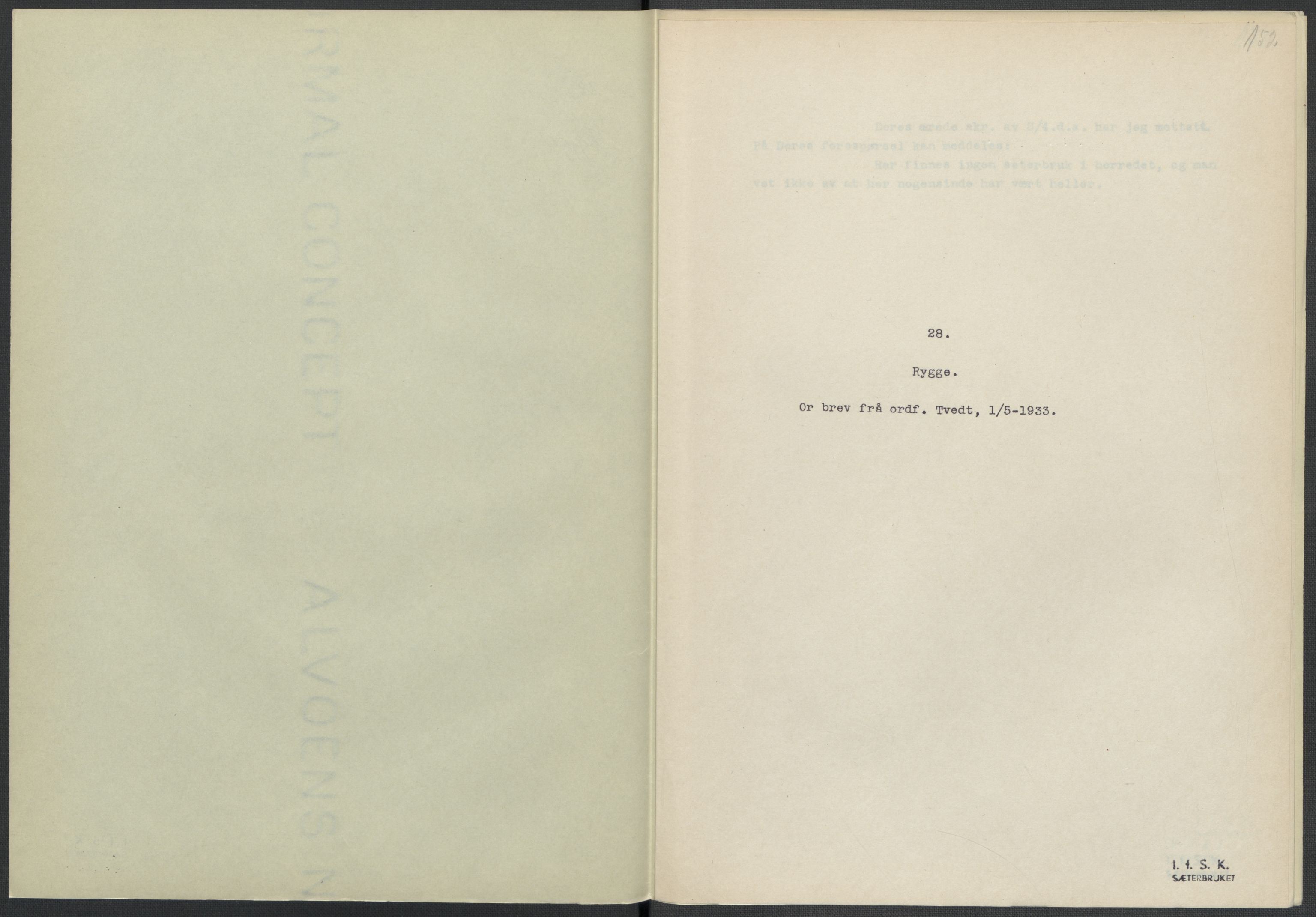 Instituttet for sammenlignende kulturforskning, AV/RA-PA-0424/F/Fc/L0002/0001: Eske B2: / Østfold (perm I), 1932-1935, s. 152