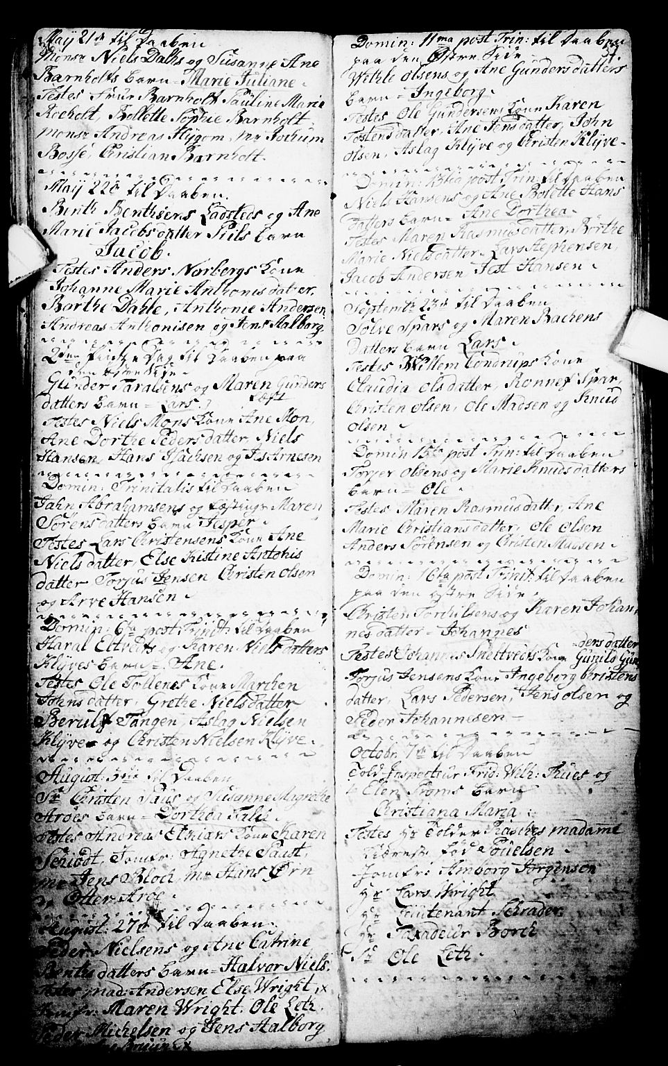 Porsgrunn kirkebøker , SAKO/A-104/G/Ga/L0001: Klokkerbok nr. I 1, 1766-1790, s. 36-37