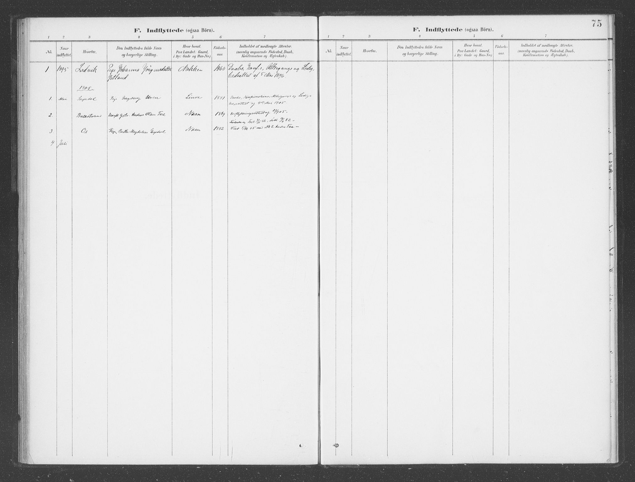 Balestrand sokneprestembete, SAB/A-79601: Ministerialbok nr. D  2, 1891-1907, s. 75