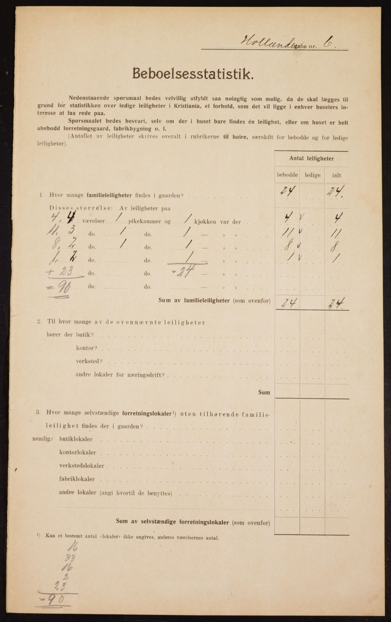 OBA, Kommunal folketelling 1.2.1910 for Kristiania, 1910, s. 39983