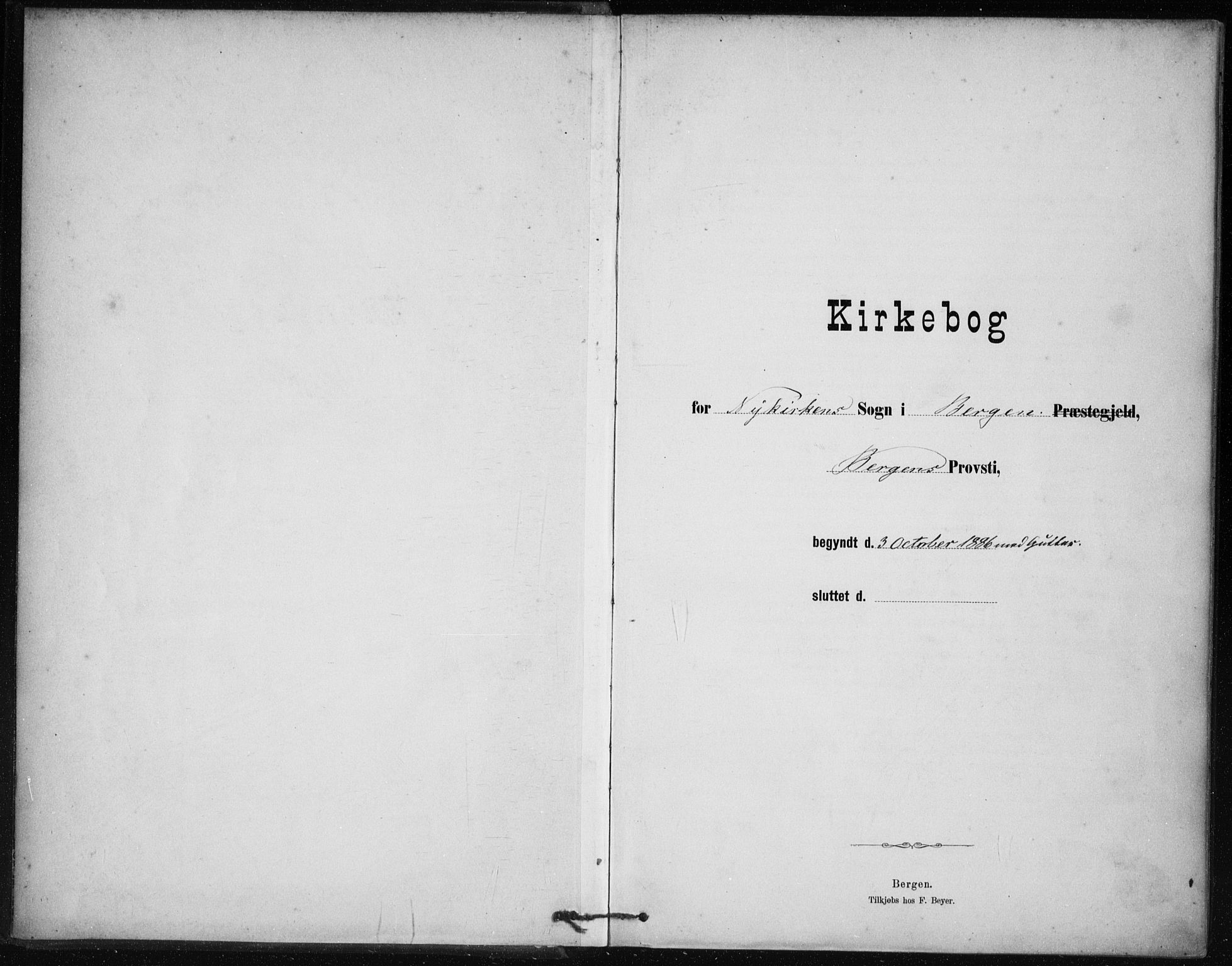 Nykirken Sokneprestembete, SAB/A-77101/H/Haa/L0027: Ministerialbok nr. C 6, 1886-1913