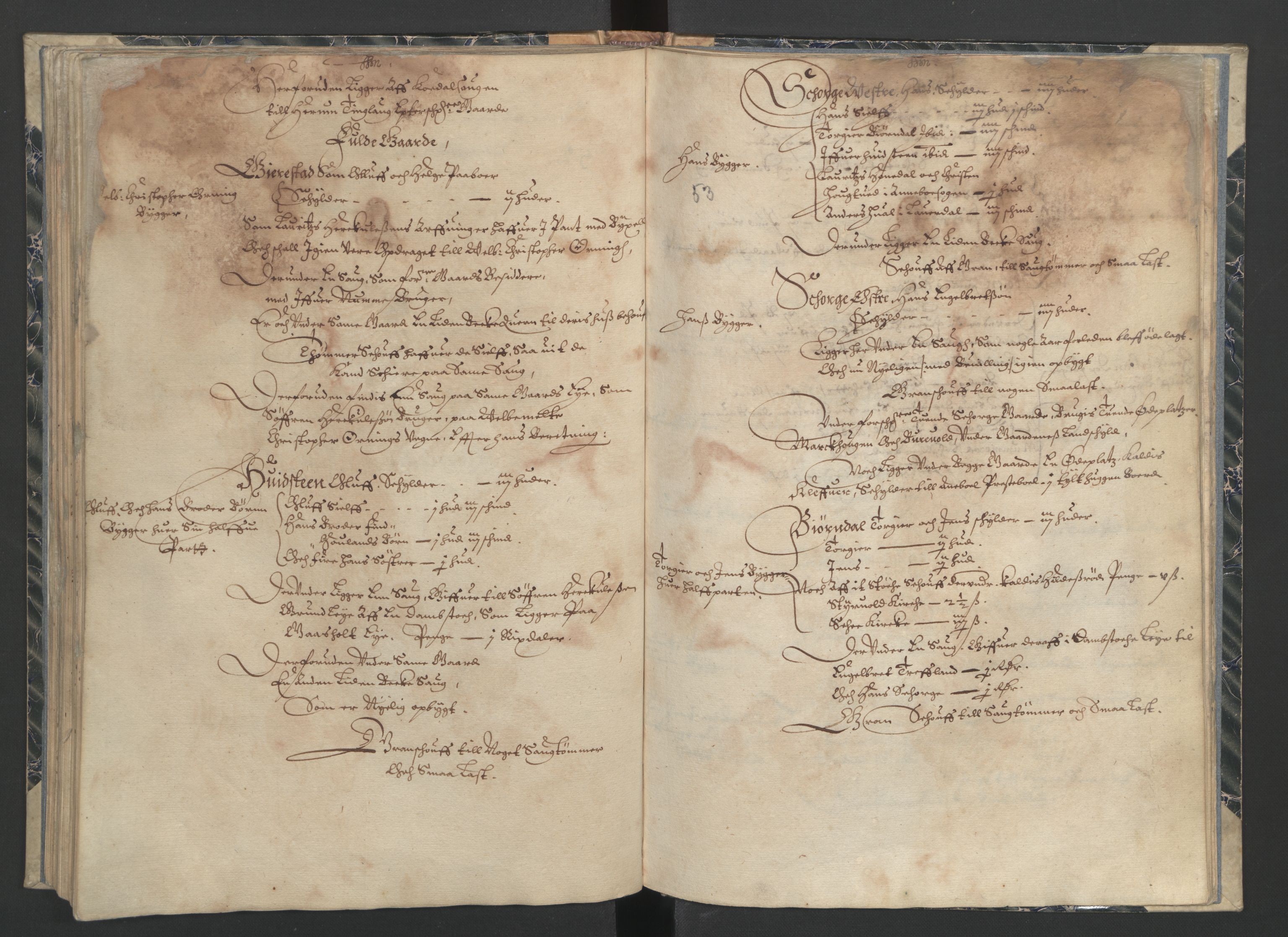 Rentekammeret inntil 1814, Realistisk ordnet avdeling, AV/RA-EA-4070/L/L0015/0001: Tønsberg lagdømme. Brunla len: / Brunla len. Alminnelig jordebok, 1661, s. 52b-53a