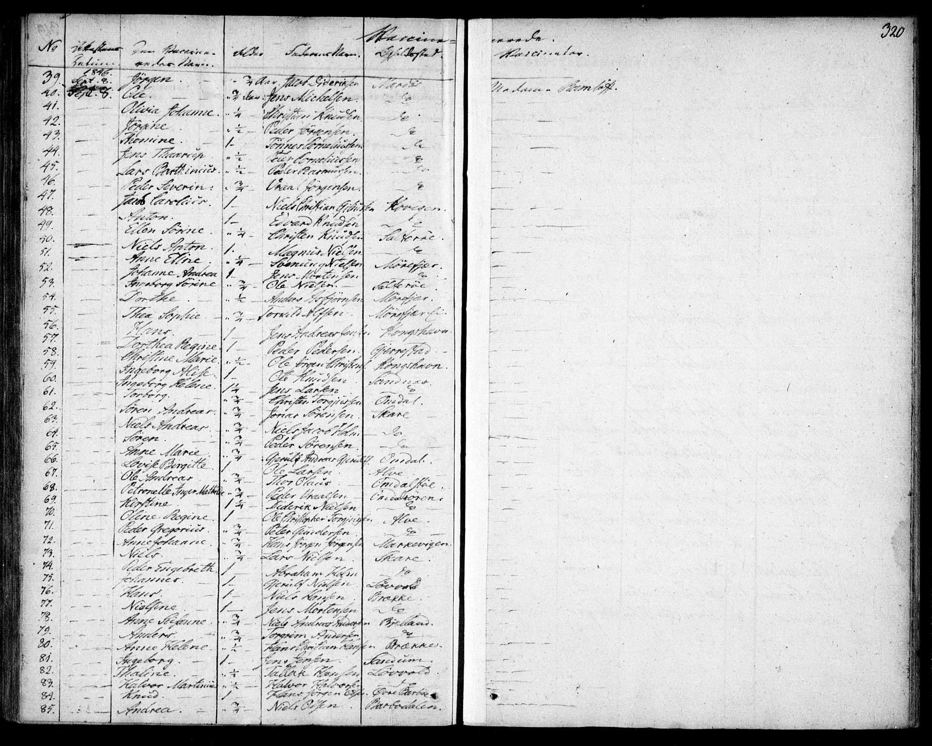 Tromøy sokneprestkontor, AV/SAK-1111-0041/F/Fa/L0004: Ministerialbok nr. A 4, 1837-1846, s. 320