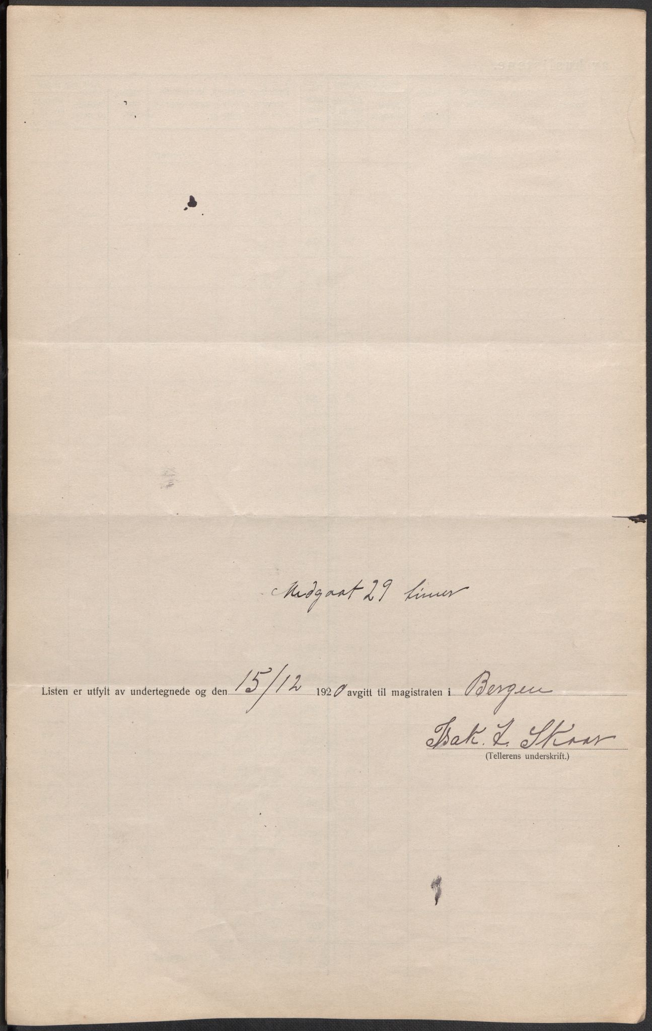 SAB, Folketelling 1920 for 1301 Bergen kjøpstad, 1920, s. 350