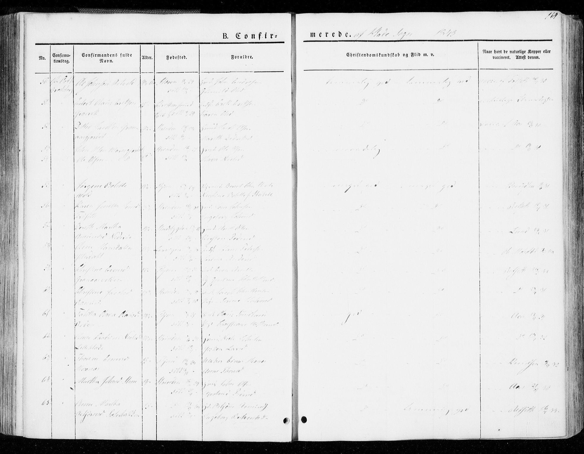 Ministerialprotokoller, klokkerbøker og fødselsregistre - Sør-Trøndelag, SAT/A-1456/606/L0290: Ministerialbok nr. 606A05, 1841-1847, s. 169