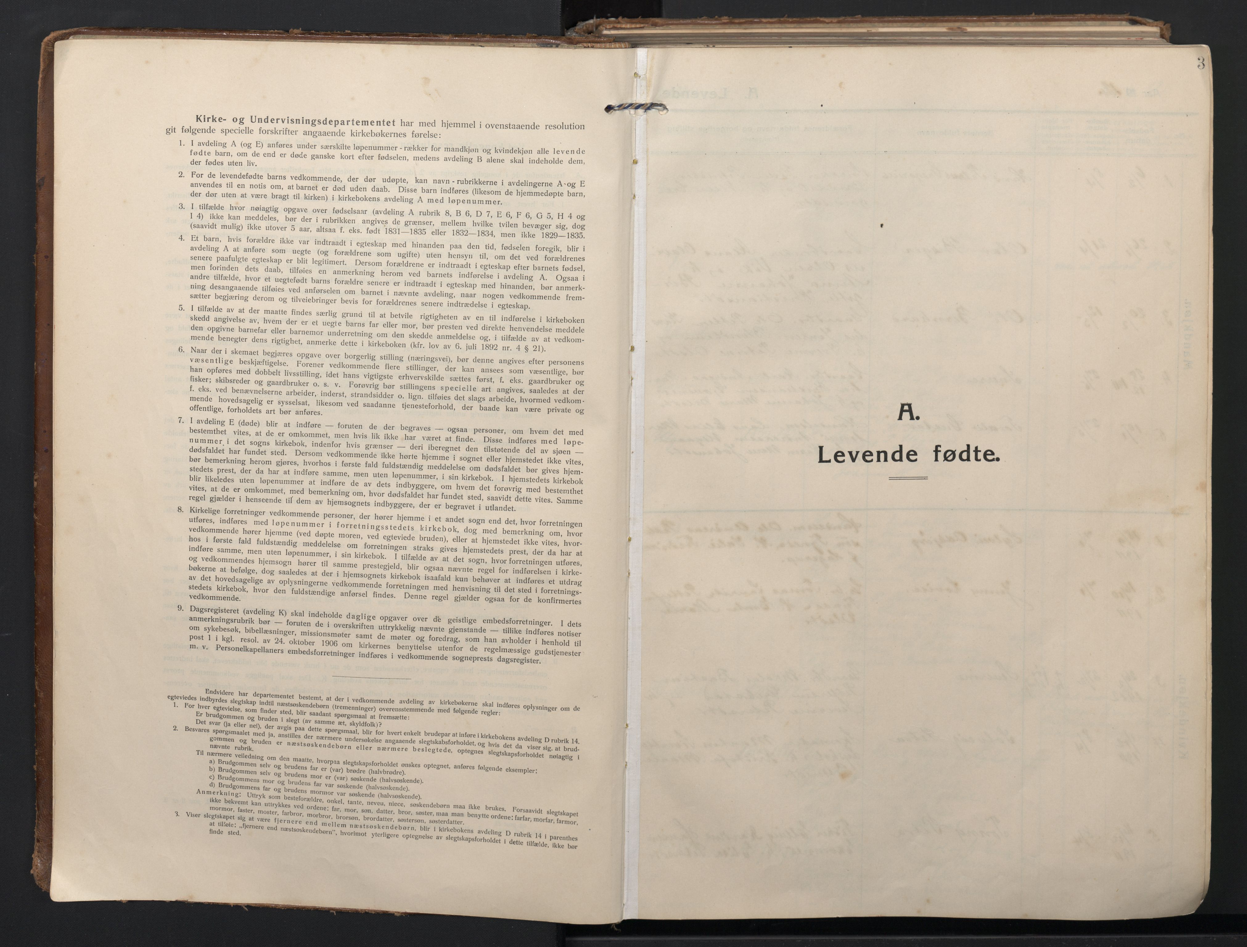 Ministerialprotokoller, klokkerbøker og fødselsregistre - Møre og Romsdal, AV/SAT-A-1454/523/L0337: Ministerialbok nr. 523A04, 1911-1929, s. 3