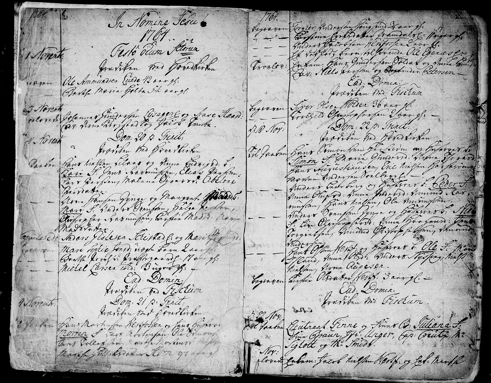 Eiker kirkebøker, SAKO/A-4/F/Fa/L0008: Ministerialbok nr. I 8, 1764-1788, s. 3-4