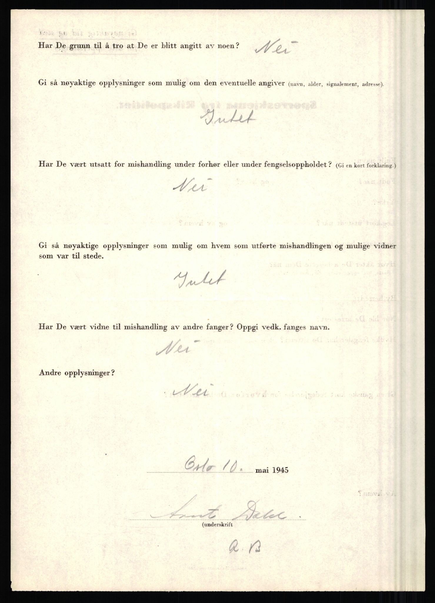 Rikspolitisjefen, AV/RA-S-1560/L/L0003: Bua, Bjarne - Erdal, Ingolf, 1940-1945, s. 236