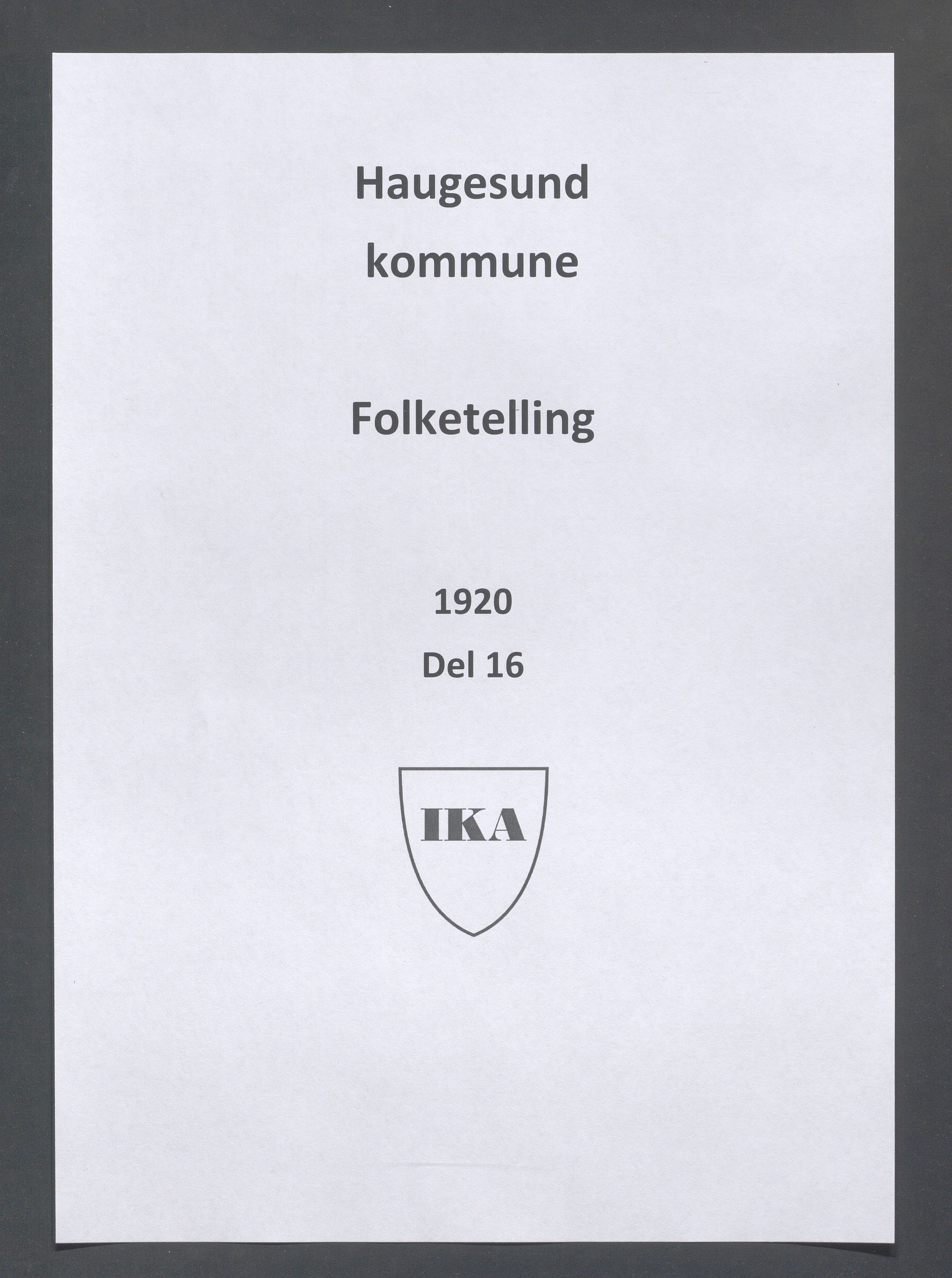 IKAR, Kommunal folketelling 1.5.1920 for Haugesund, 1920, s. 6739