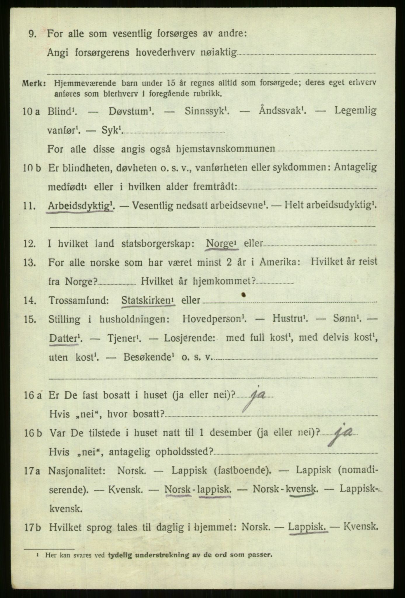 SATØ, Folketelling 1920 for 1938 Lyngen herred, 1920, s. 3528