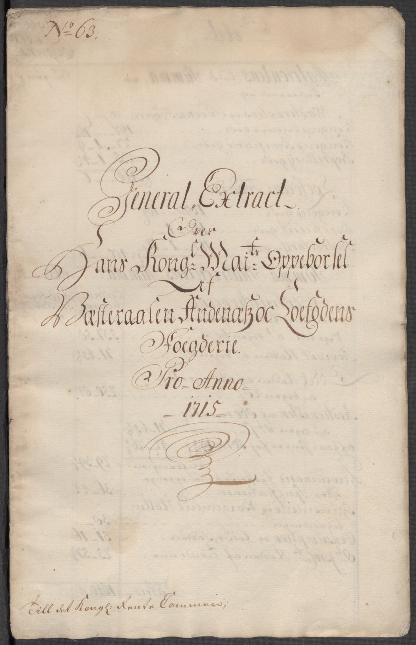 Rentekammeret inntil 1814, Reviderte regnskaper, Fogderegnskap, RA/EA-4092/R67/L4681: Fogderegnskap Vesterålen, Andenes og Lofoten, 1715, s. 17