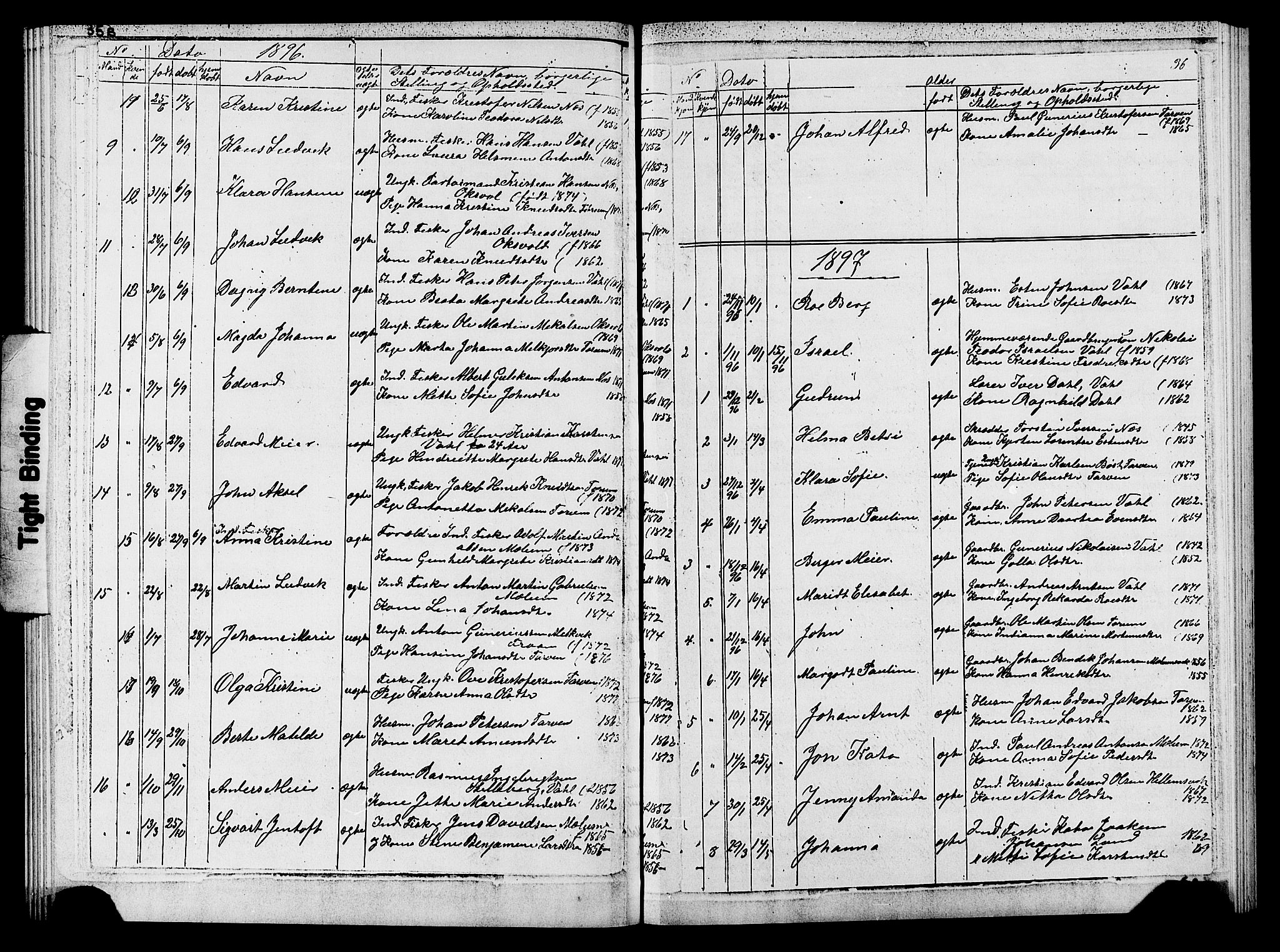 Ministerialprotokoller, klokkerbøker og fødselsregistre - Sør-Trøndelag, SAT/A-1456/652/L0653: Klokkerbok nr. 652C01, 1866-1910, s. 36