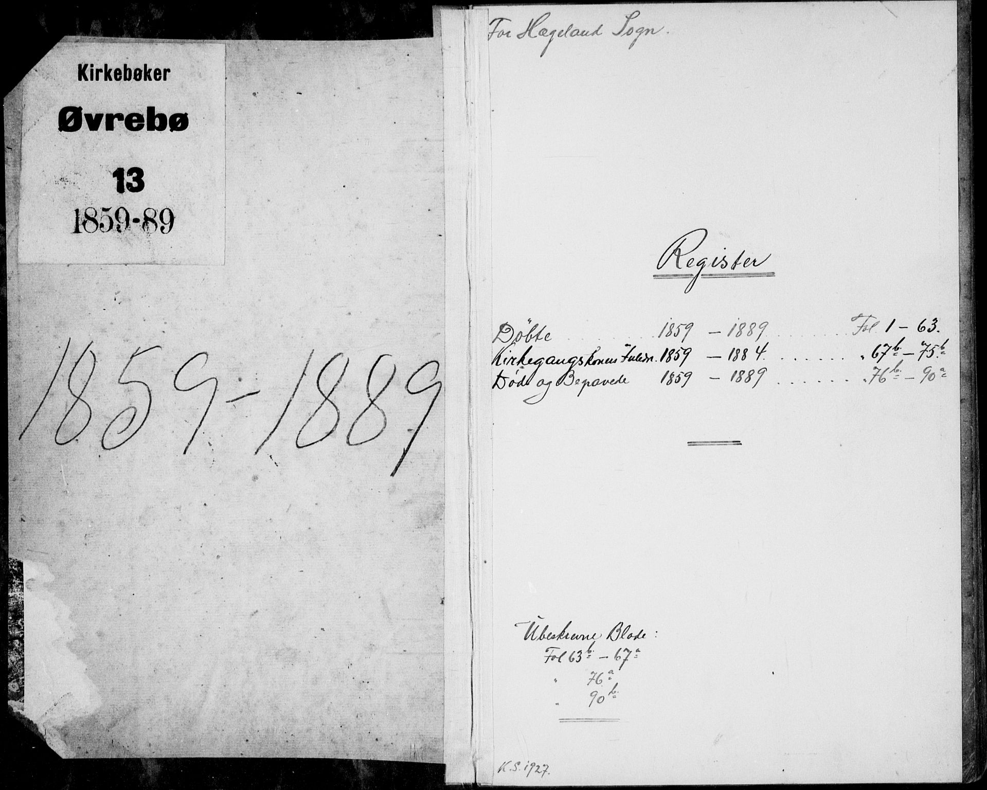 Vennesla sokneprestkontor, AV/SAK-1111-0045/Fb/Fba/L0002: Klokkerbok nr. B 2, 1859-1889