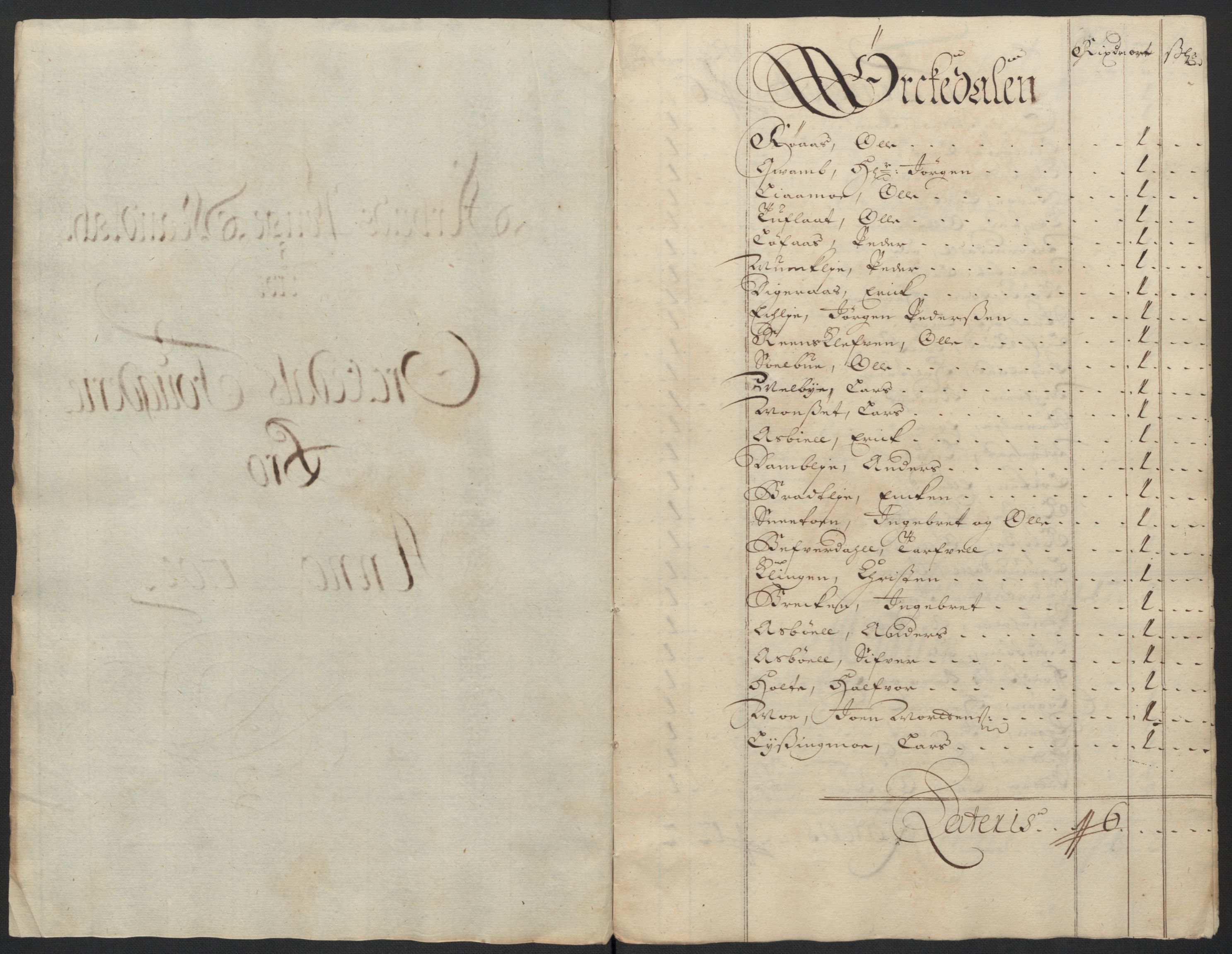 Rentekammeret inntil 1814, Reviderte regnskaper, Fogderegnskap, RA/EA-4092/R60/L3954: Fogderegnskap Orkdal og Gauldal, 1704, s. 153