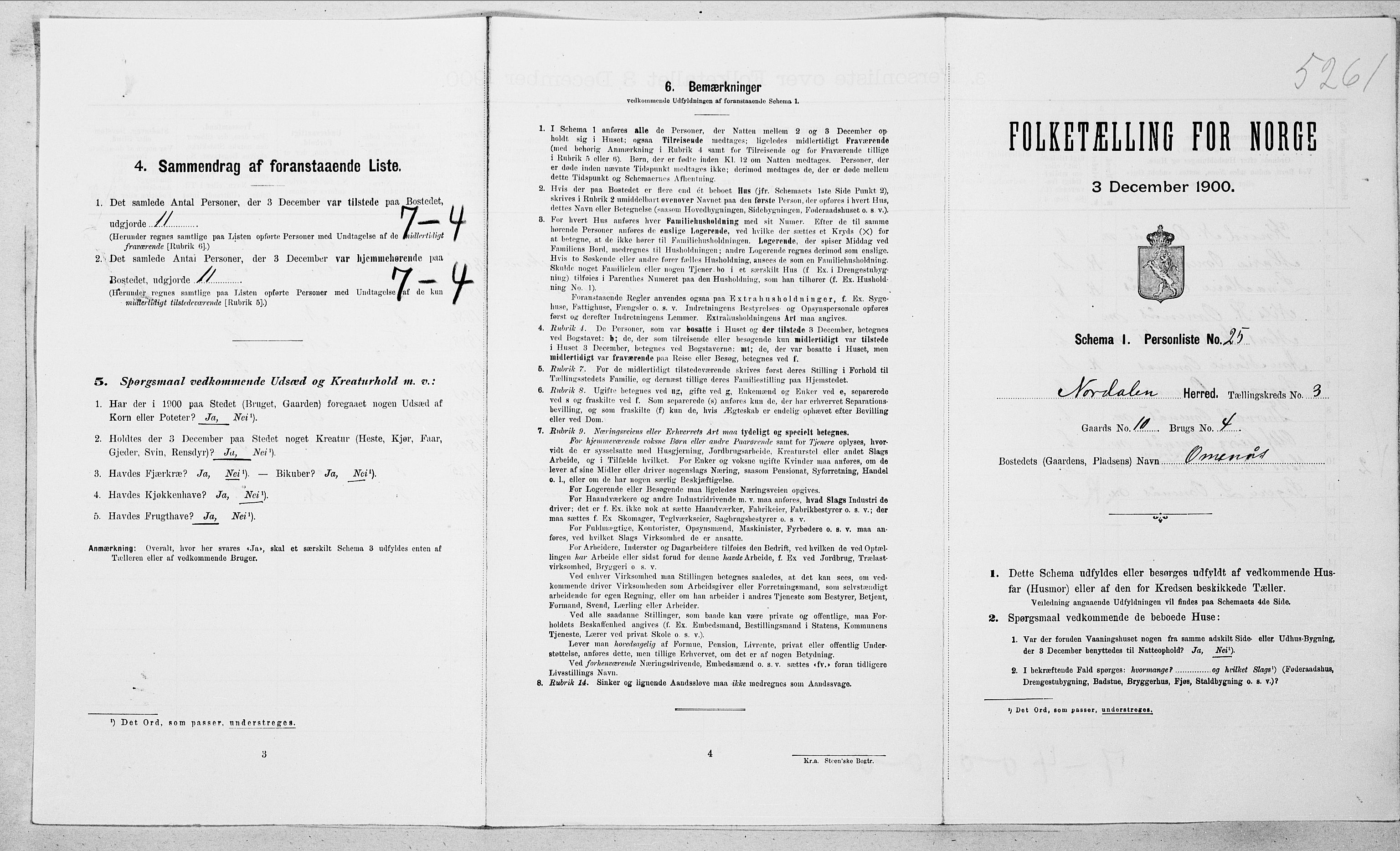 SAT, Folketelling 1900 for 1524 Norddal herred, 1900, s. 236