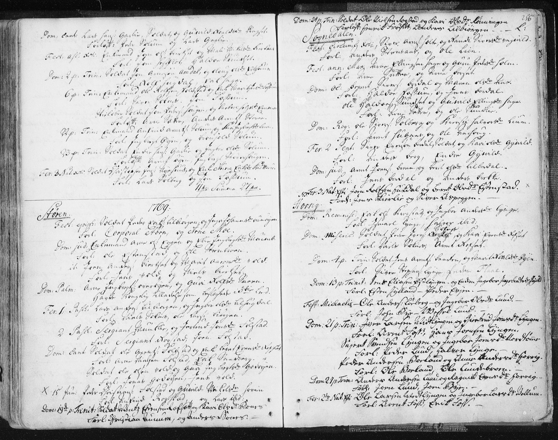 Ministerialprotokoller, klokkerbøker og fødselsregistre - Sør-Trøndelag, AV/SAT-A-1456/687/L0991: Ministerialbok nr. 687A02, 1747-1790, s. 256