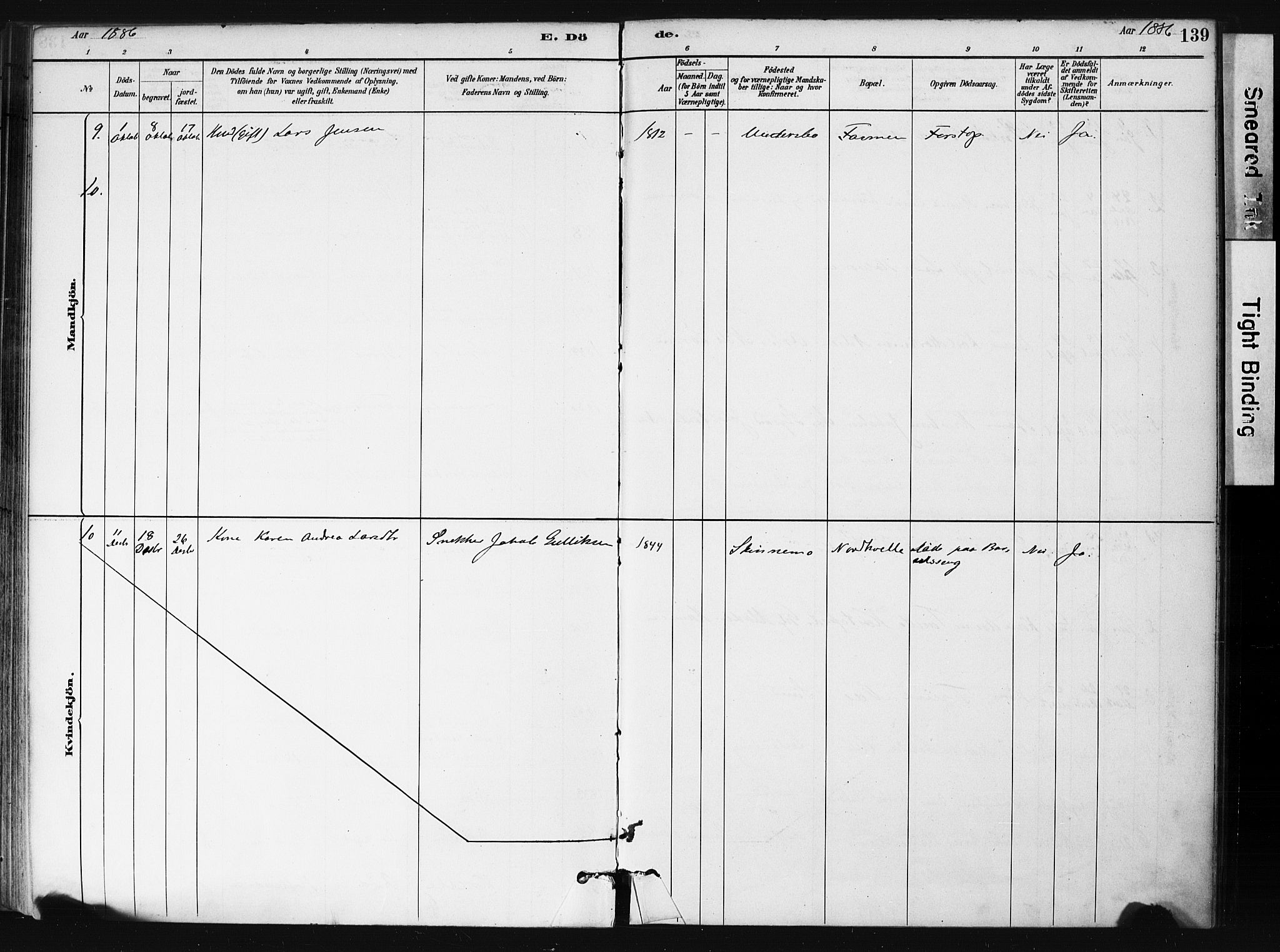 Hedrum kirkebøker, AV/SAKO-A-344/F/Fb/L0001: Ministerialbok nr. II 1, 1881-1905, s. 139