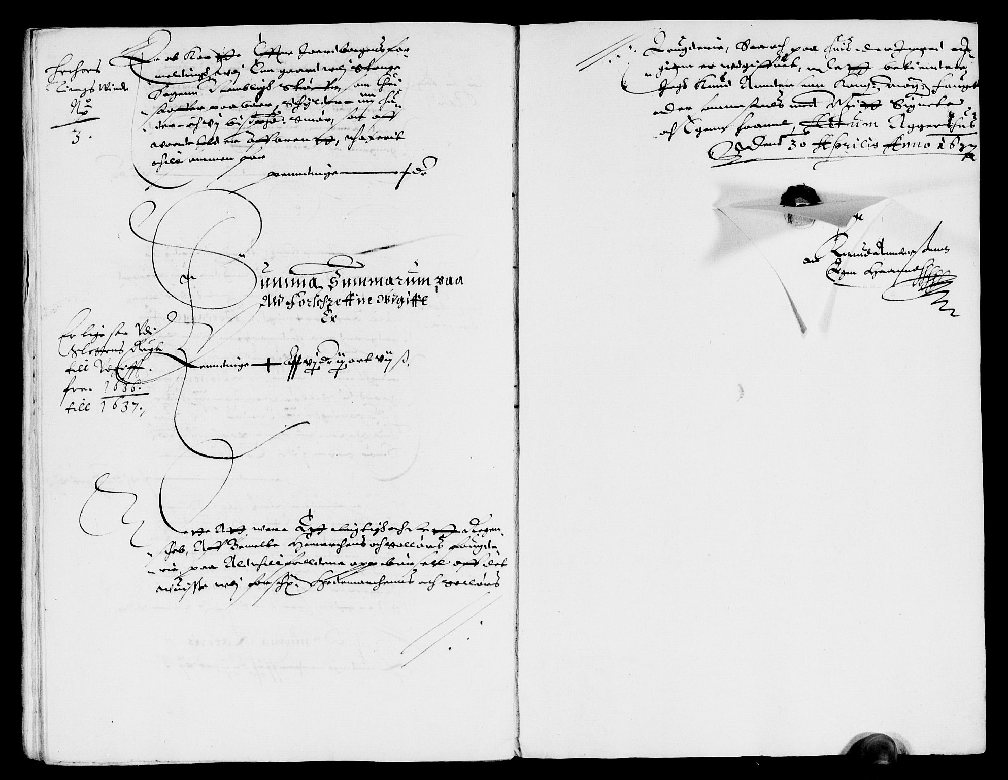 Rentekammeret inntil 1814, Reviderte regnskaper, Lensregnskaper, AV/RA-EA-5023/R/Rb/Rba/L0127: Akershus len, 1635-1637