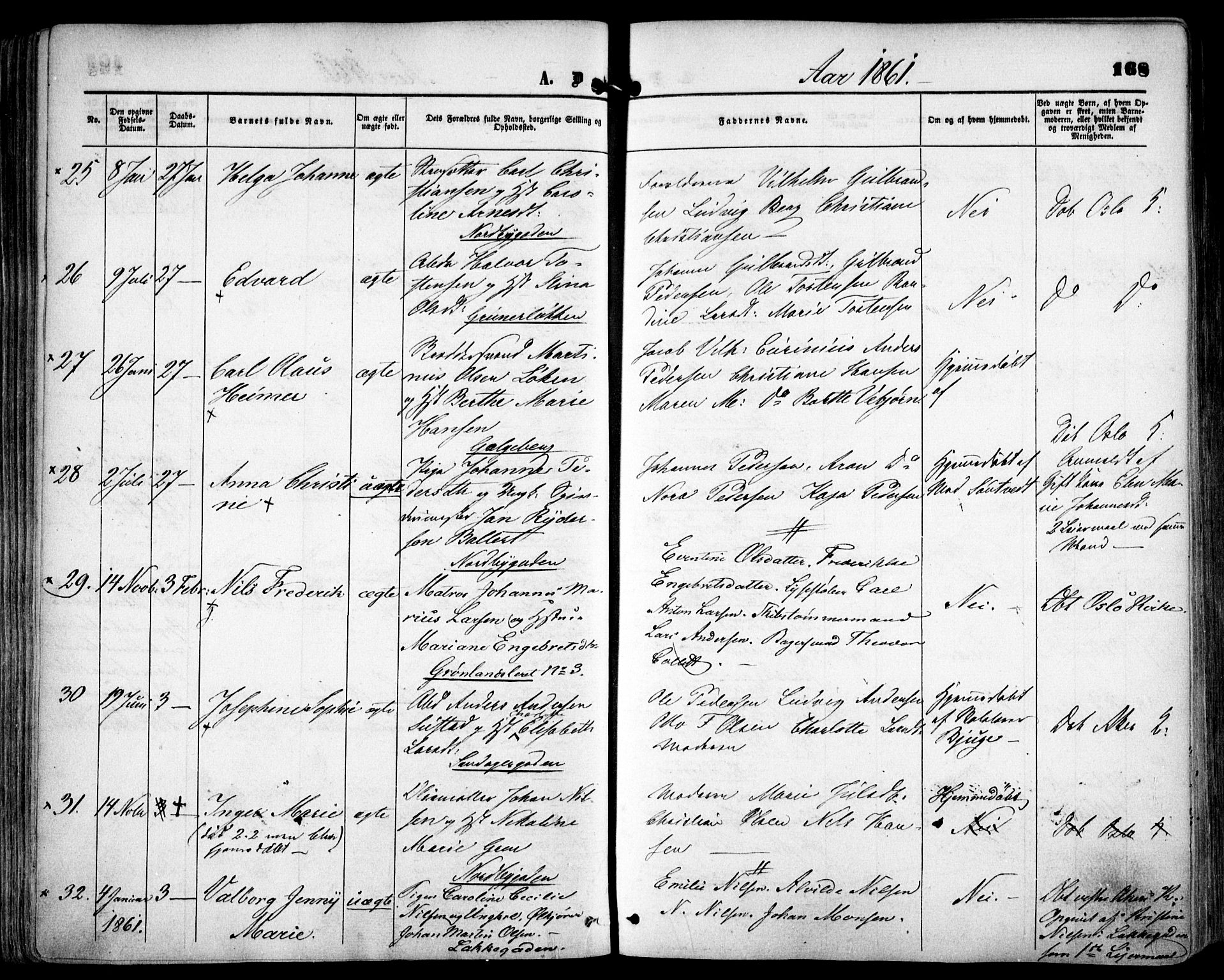 Grønland prestekontor Kirkebøker, SAO/A-10848/F/Fa/L0001: Ministerialbok nr. 1, 1859-1861, s. 168