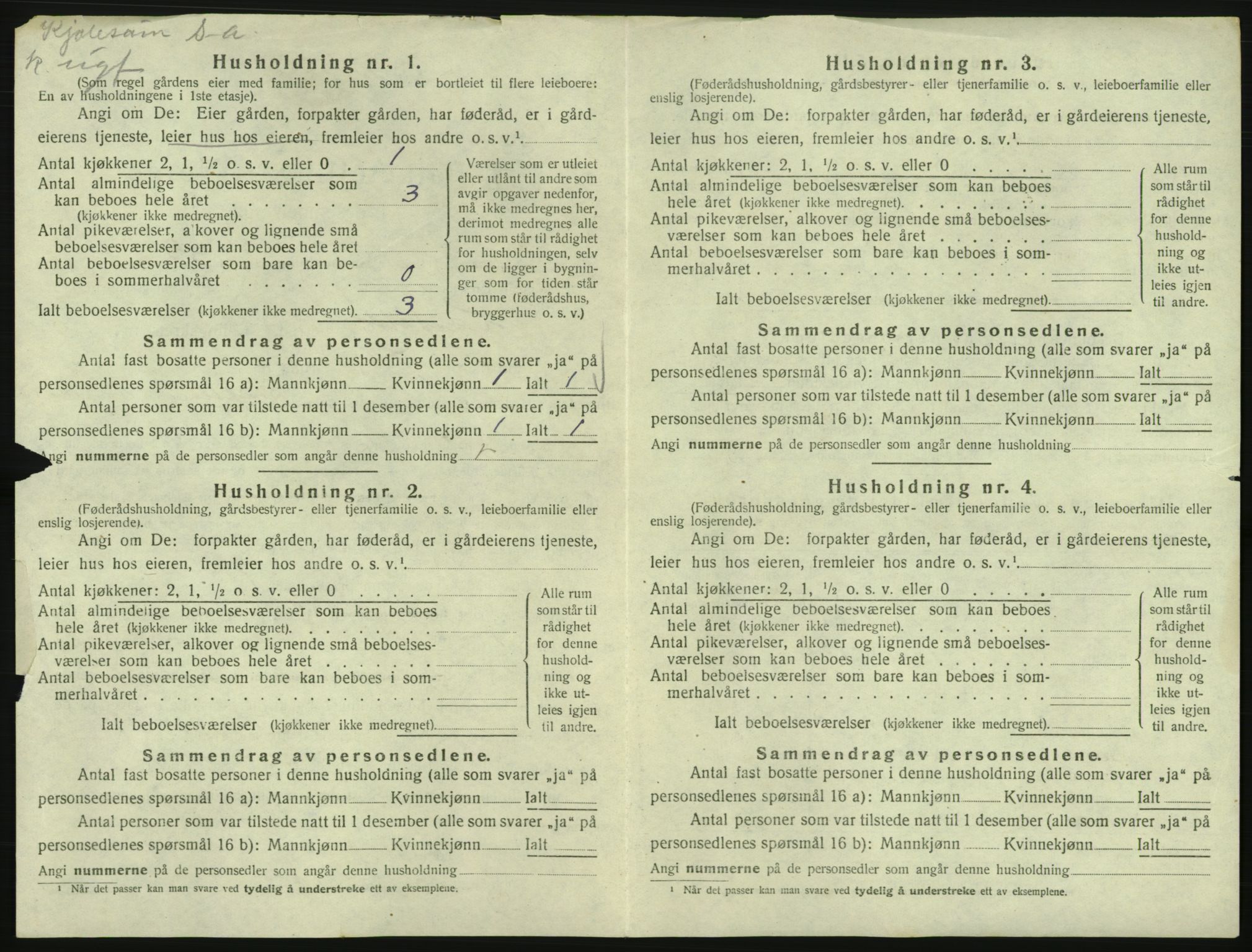 SAK, Folketelling 1920 for 0924 Landvik herred, 1920, s. 905