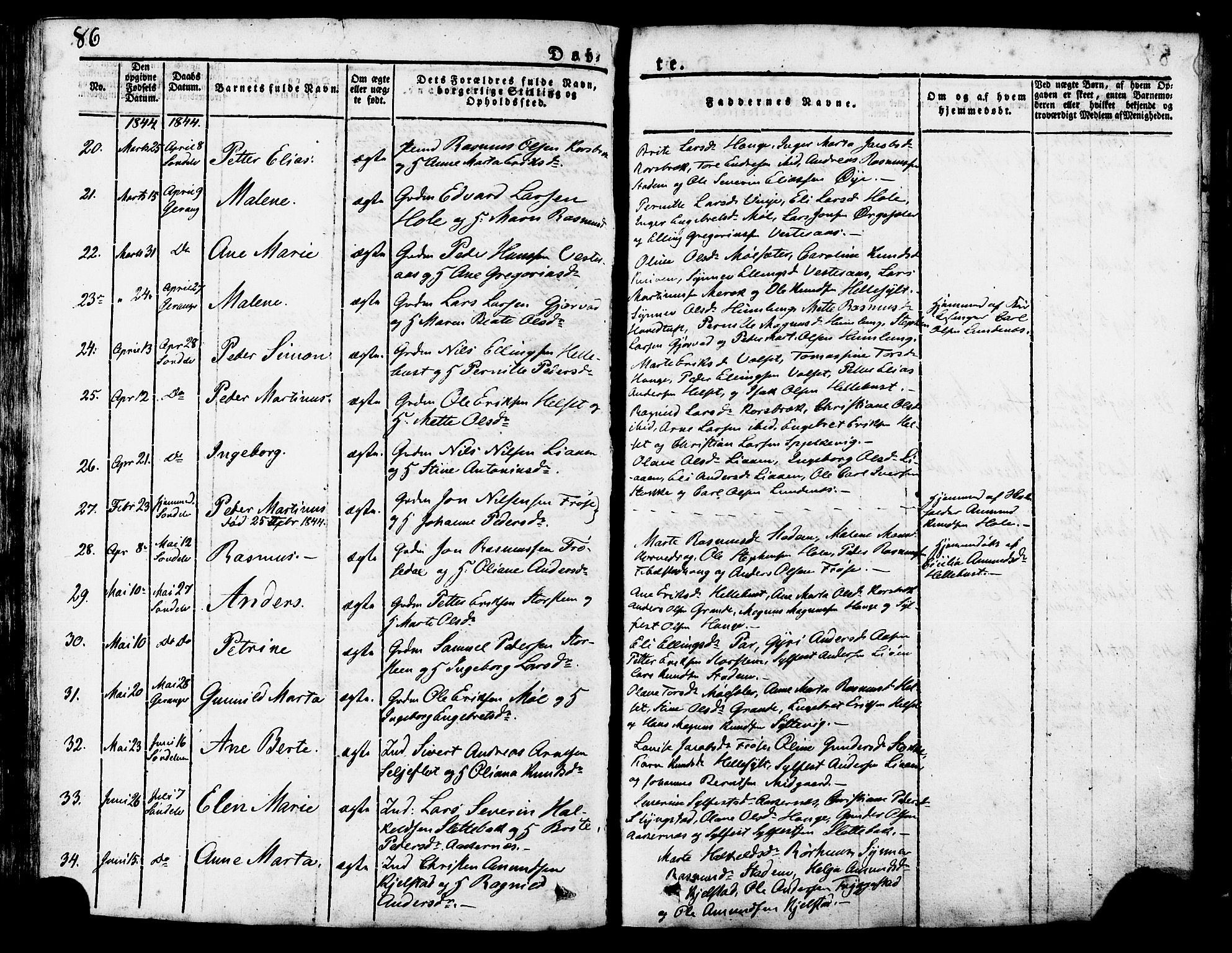 Ministerialprotokoller, klokkerbøker og fødselsregistre - Møre og Romsdal, AV/SAT-A-1454/517/L0221: Ministerialbok nr. 517A01, 1827-1858, s. 86