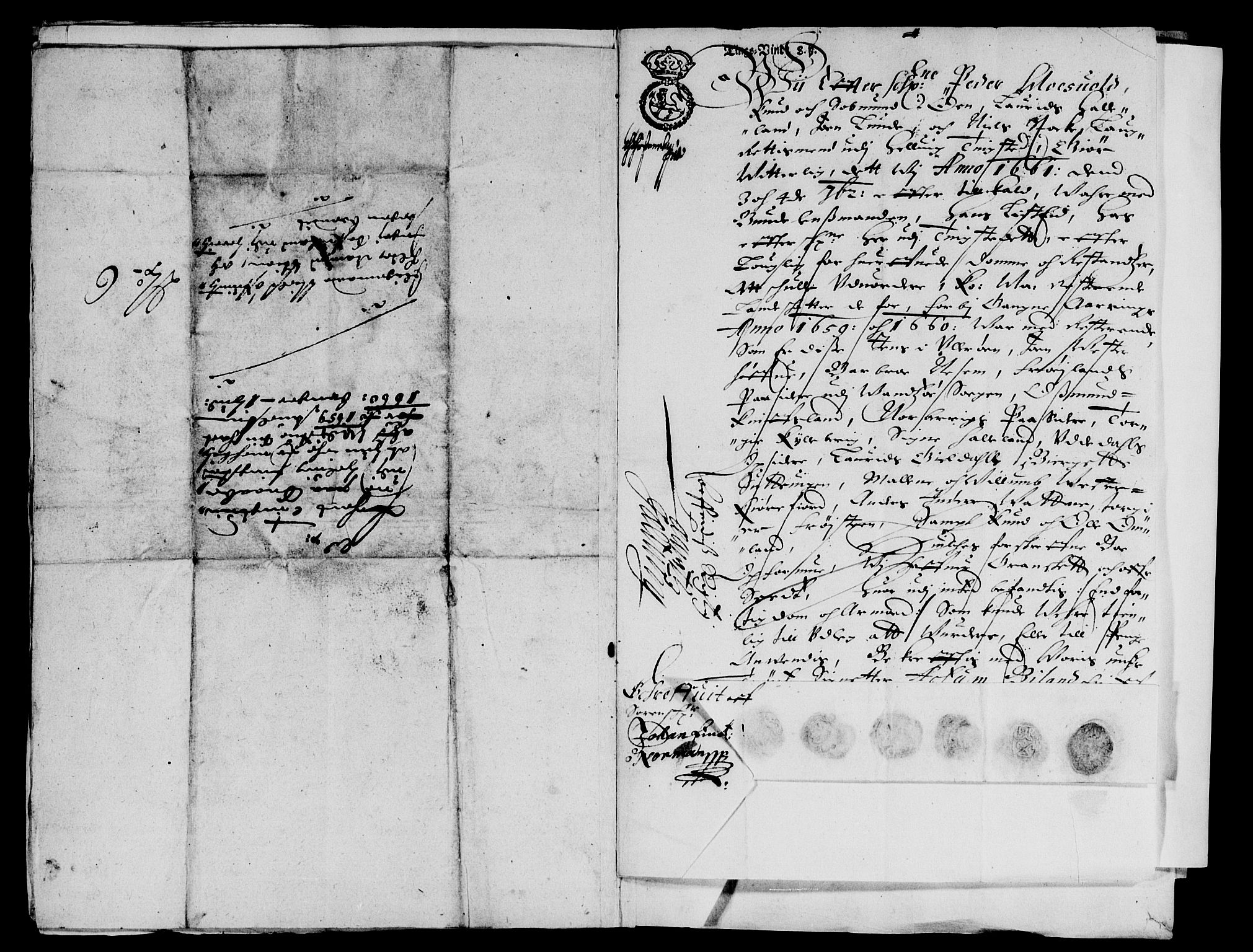 Rentekammeret inntil 1814, Reviderte regnskaper, Lensregnskaper, AV/RA-EA-5023/R/Rb/Rbr/L0022: Lista len, 1658-1660
