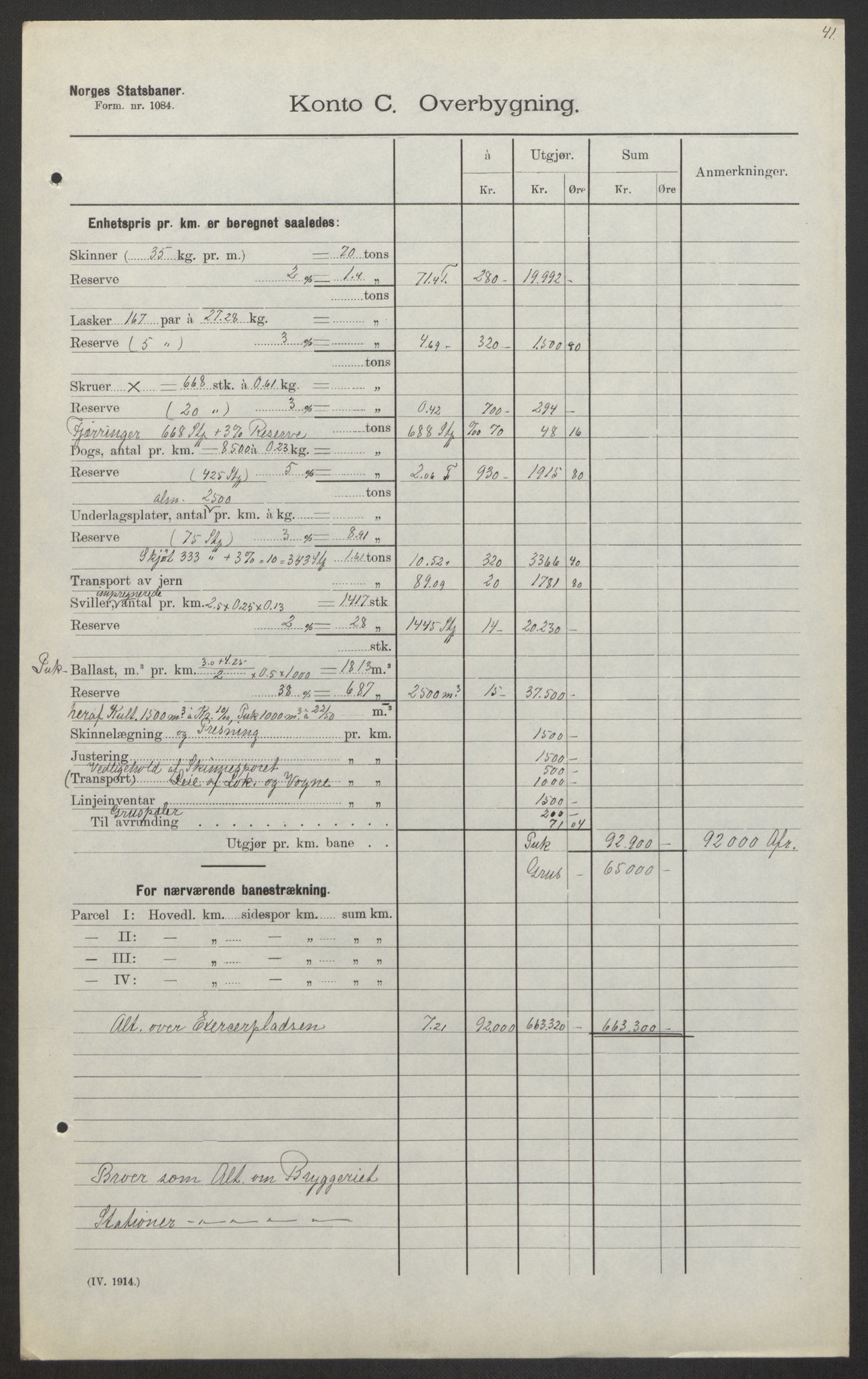 Norges Statsbaner, Baneavdelingen B, AV/RA-S-1619/1/F/Fa/L0042: NORGE-JYLLAND, 1920, s. 345