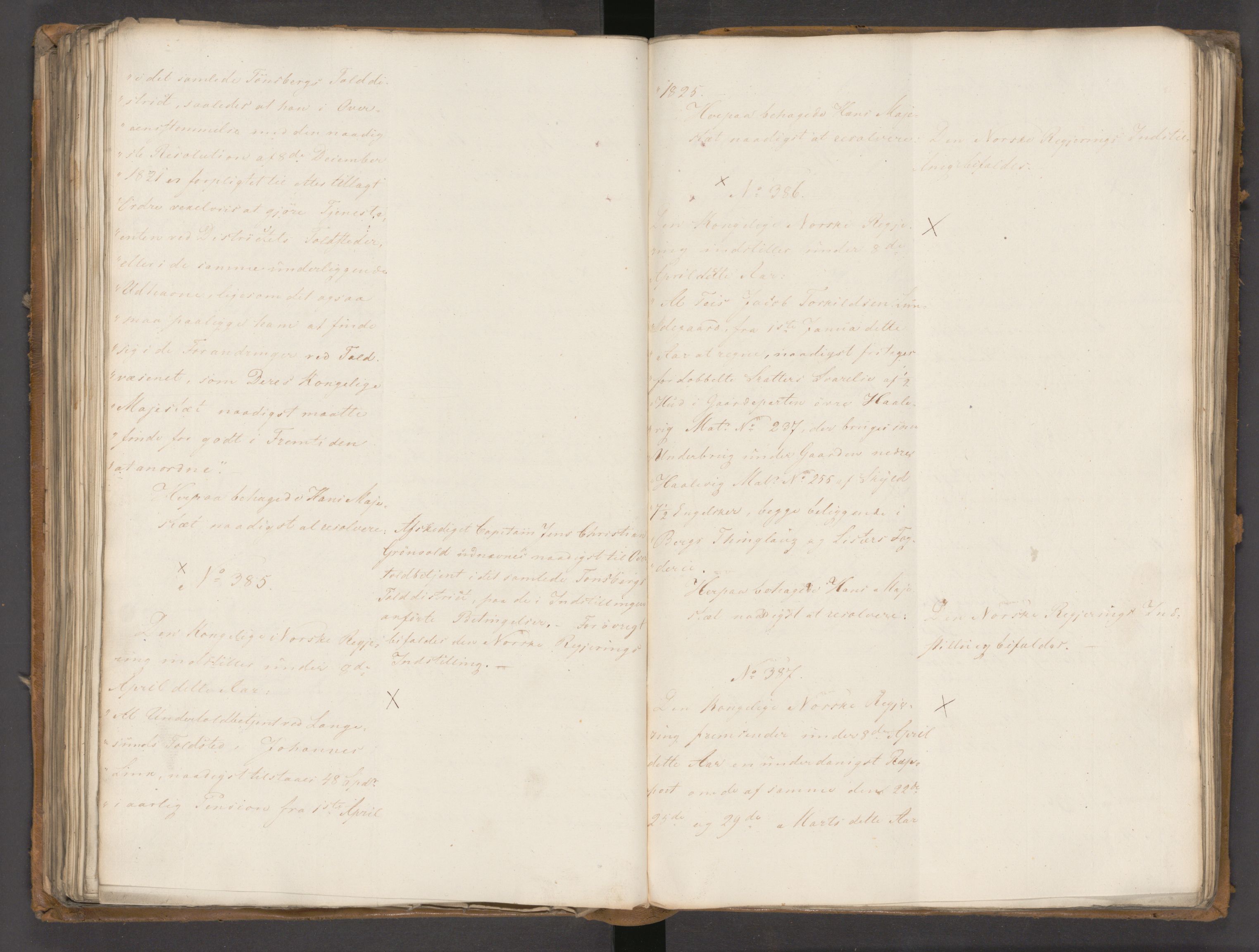 Statsrådssekretariatet, AV/RA-S-1001/A/Ab/L0020: Kgl. res. nr. 1-579, 1. halvår, 1825