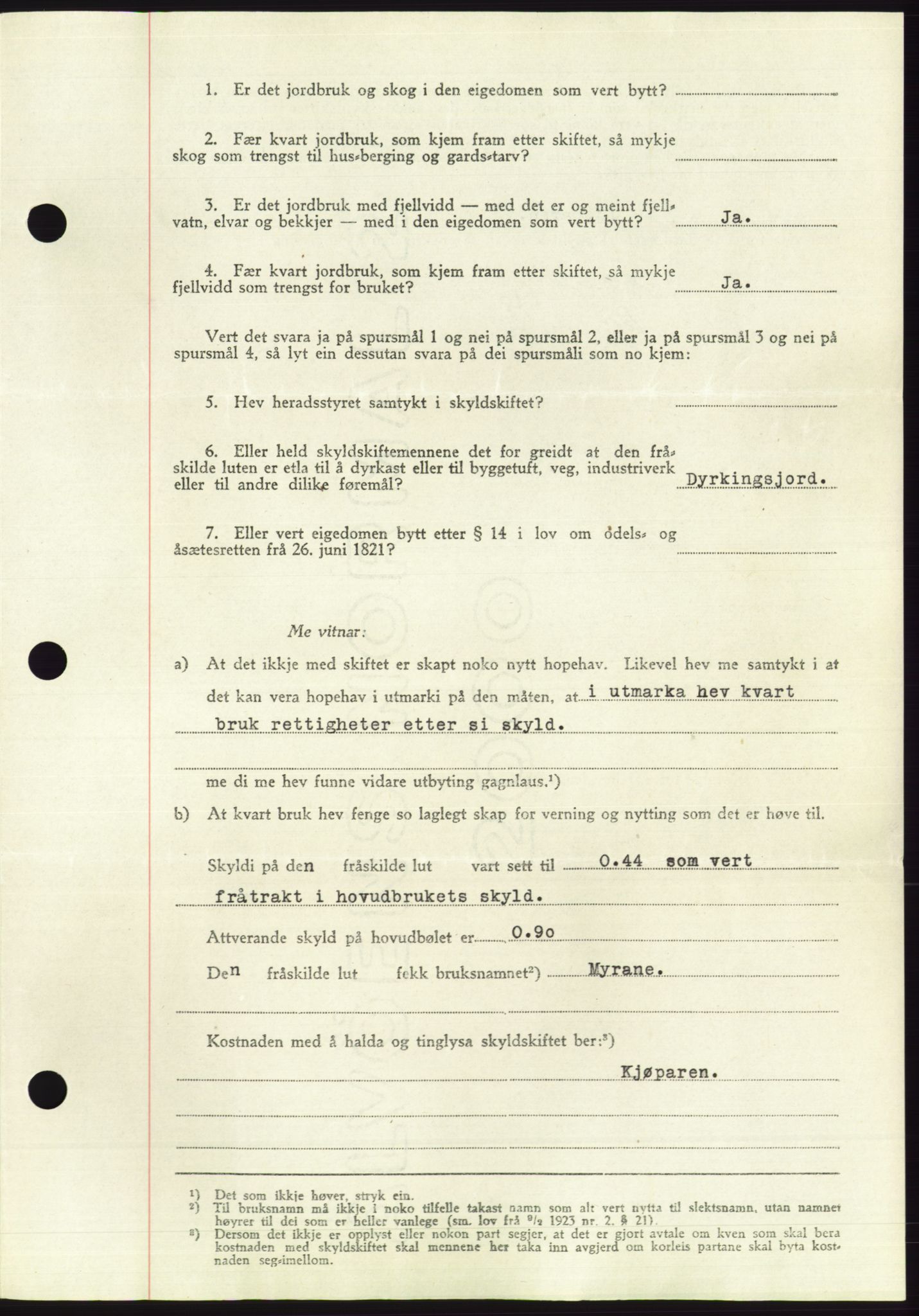 Søre Sunnmøre sorenskriveri, AV/SAT-A-4122/1/2/2C/L0086: Pantebok nr. 12A, 1949-1950, Dagboknr: 2291/1949