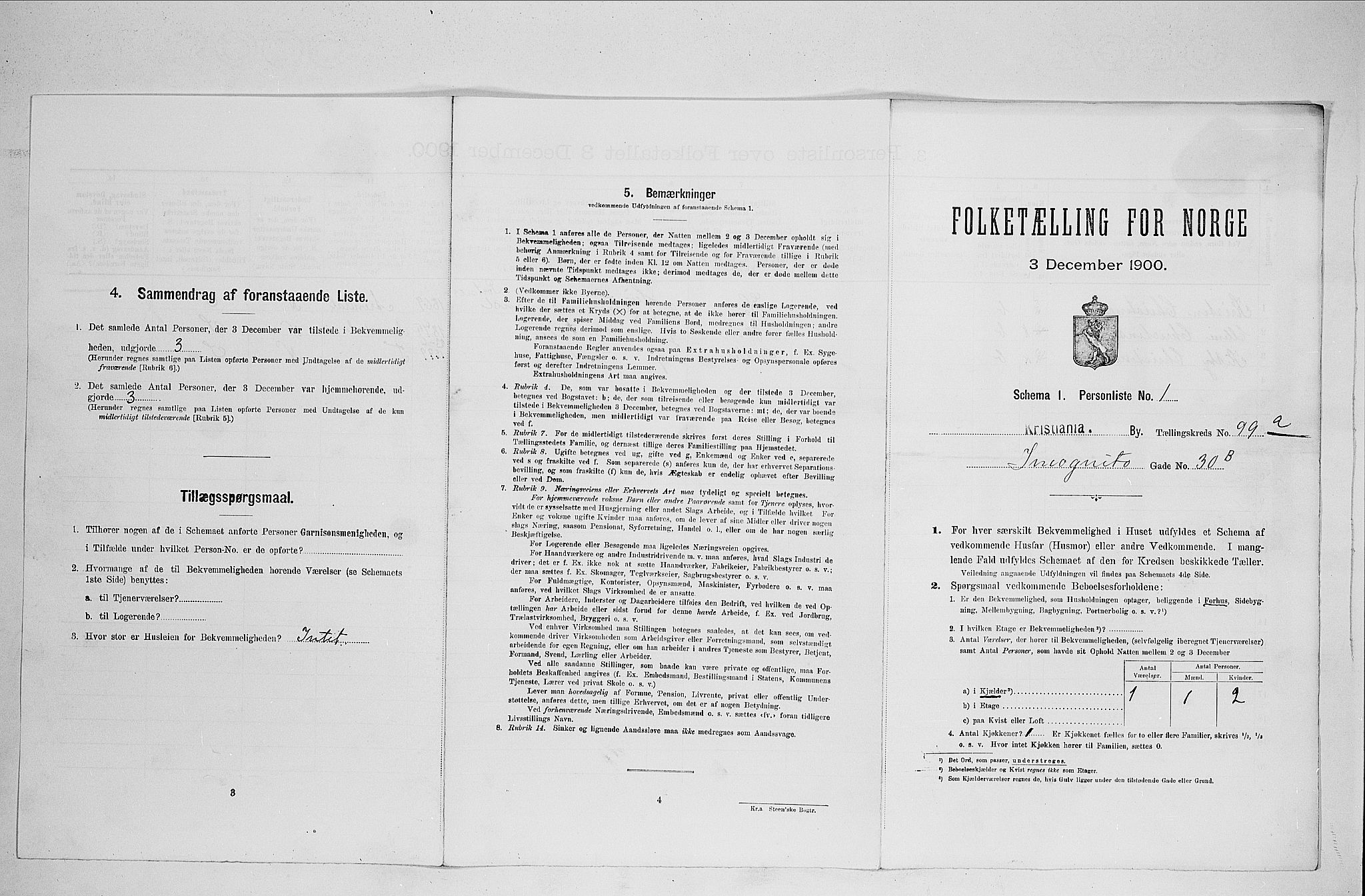 SAO, Folketelling 1900 for 0301 Kristiania kjøpstad, 1900, s. 41779