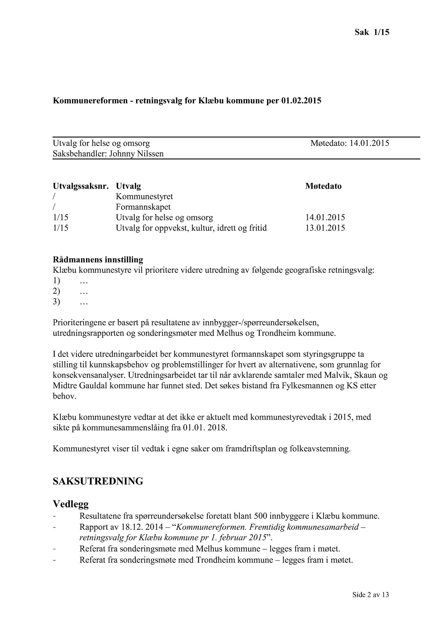 Klæbu Kommune, TRKO/KK/05-UOm/L006: Utvalg for omsorg - Møtedokumenter, 2015, s. 3