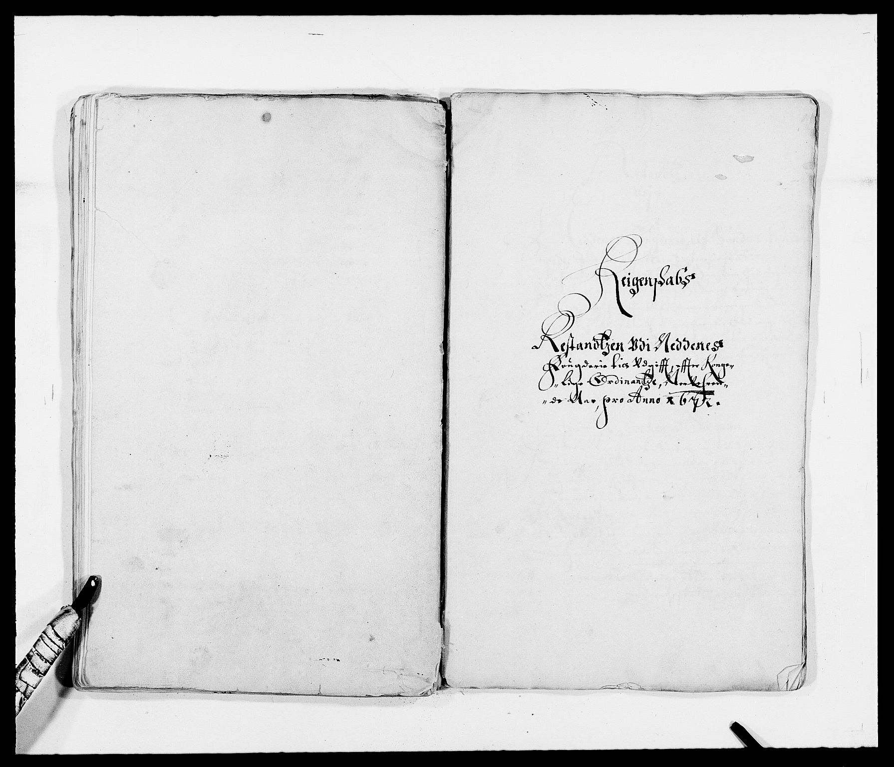 Rentekammeret inntil 1814, Reviderte regnskaper, Fogderegnskap, AV/RA-EA-4092/R39/L2300: Fogderegnskap Nedenes, 1672-1674, s. 98
