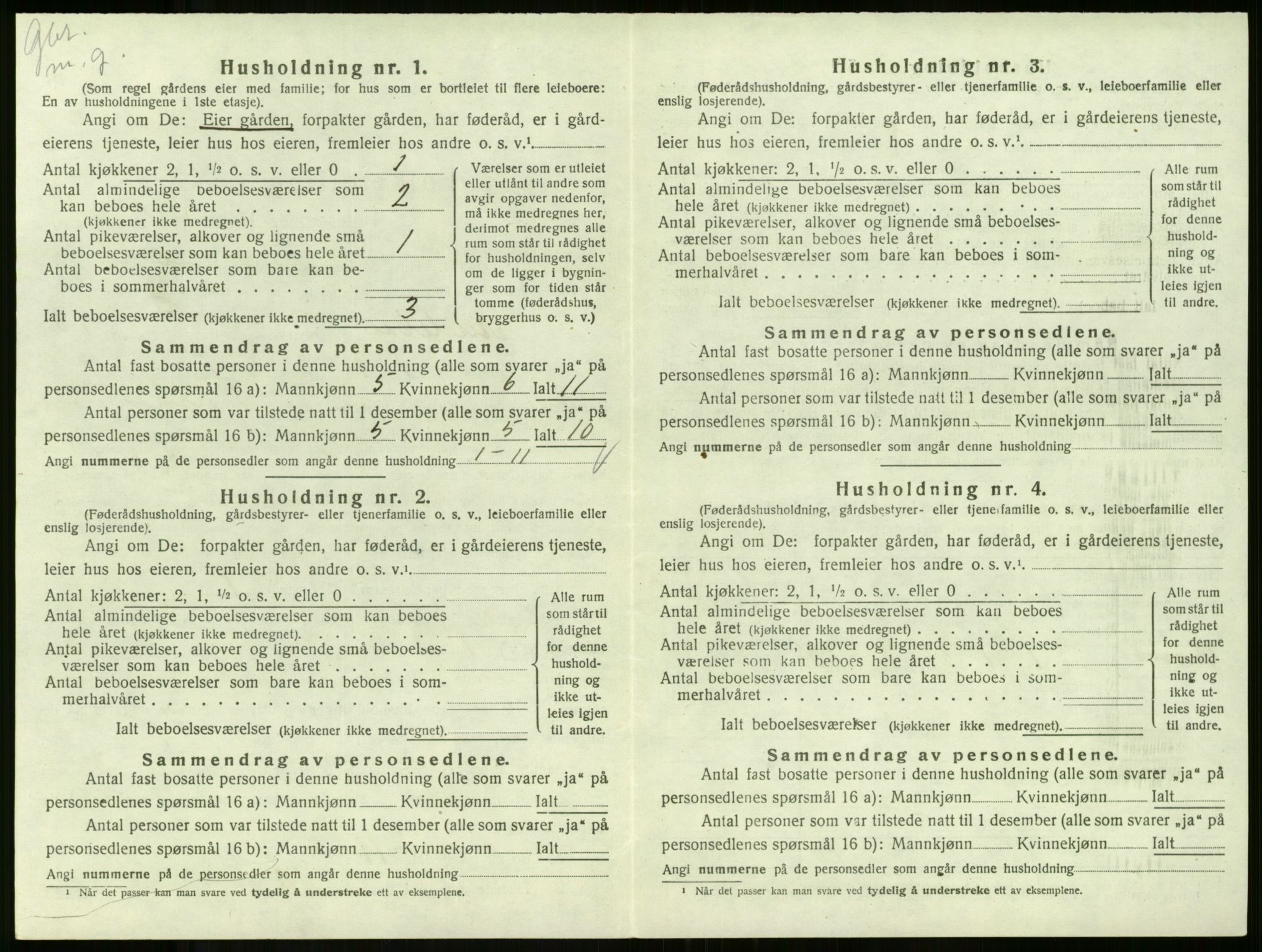 SAKO, Folketelling 1920 for 0719 Andebu herred, 1920, s. 1019