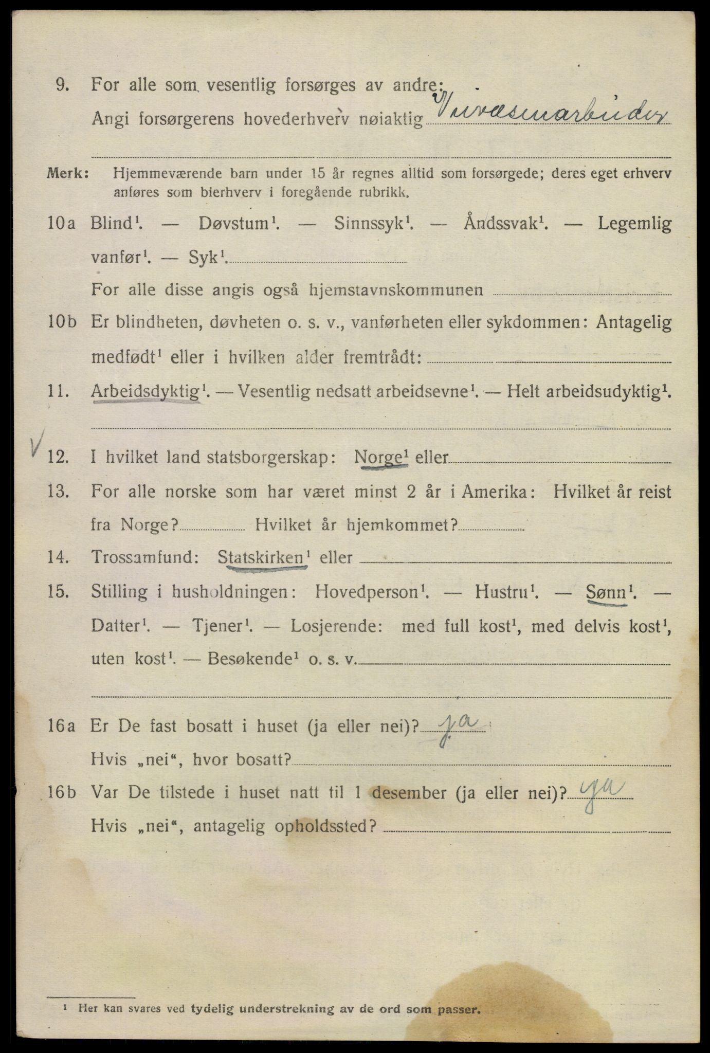 SAO, Folketelling 1920 for 0301 Kristiania kjøpstad, 1920, s. 588136