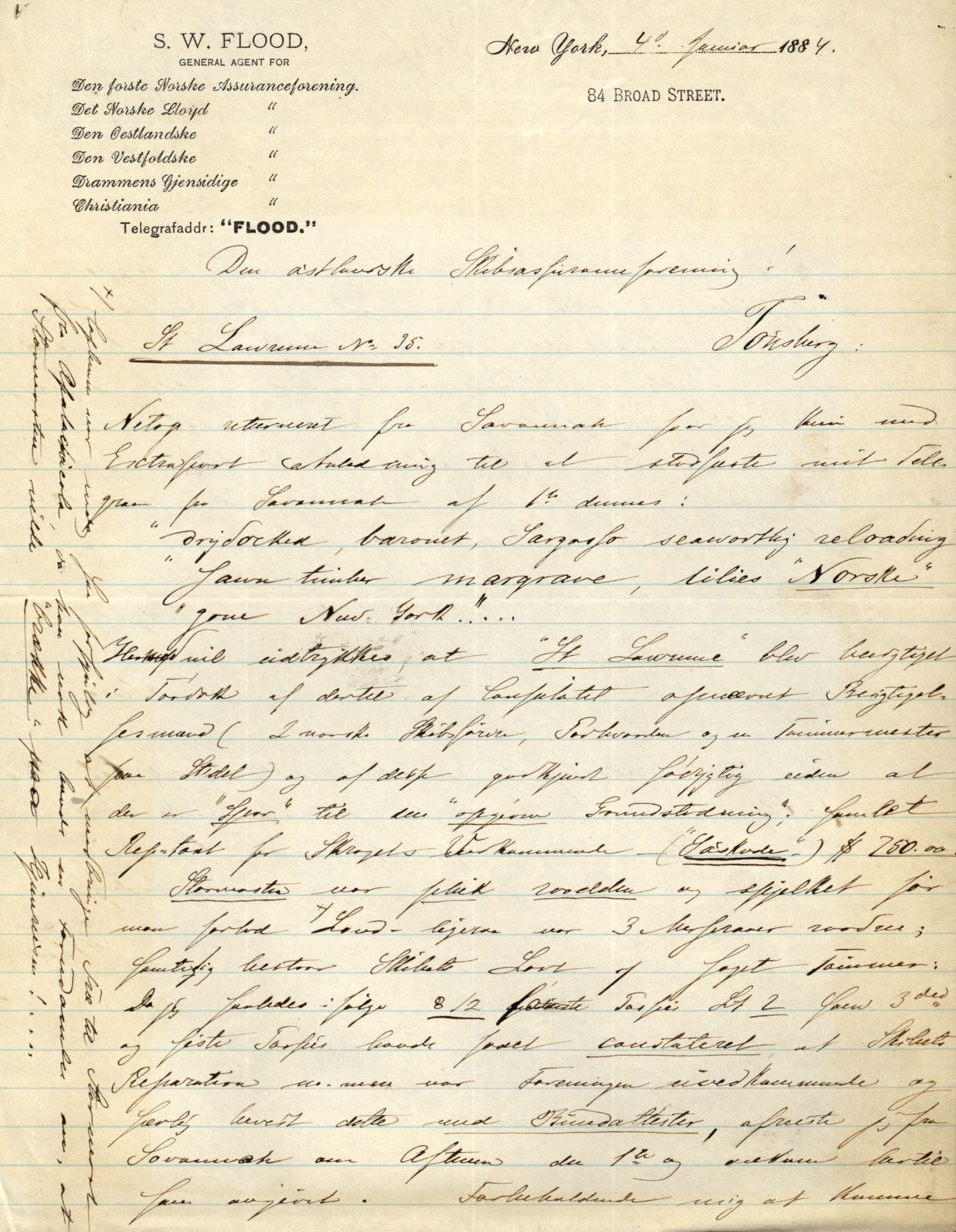 Pa 63 - Østlandske skibsassuranceforening, VEMU/A-1079/G/Ga/L0016/0015: Havaridokumenter / St. Lawrence, Poseidon, Snap, Josephine, Triton, 1883, s. 13