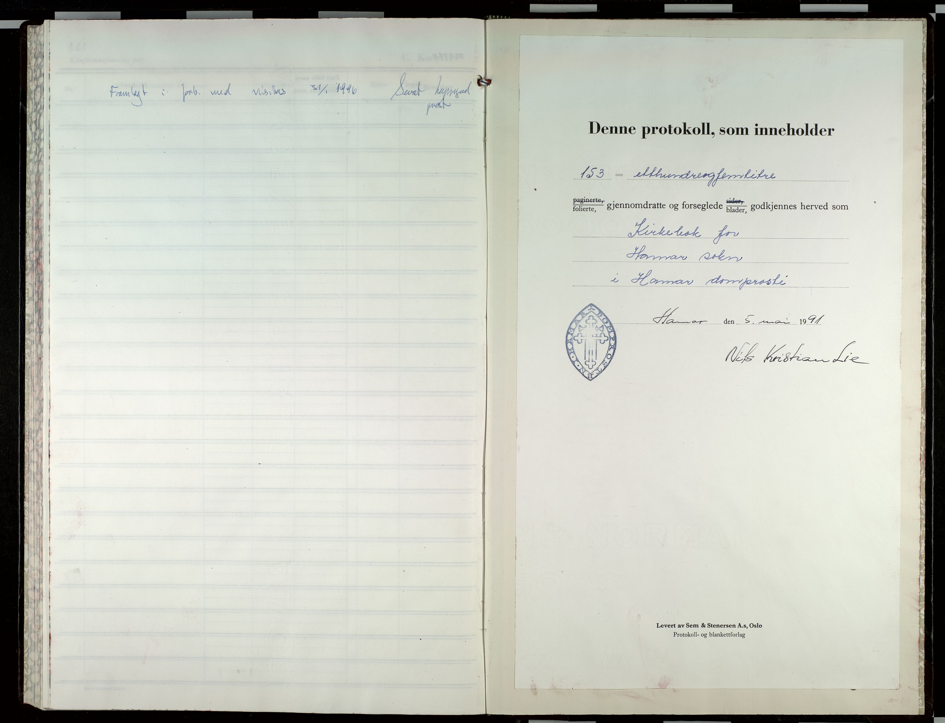 Hamar prestekontor, AV/SAH-DOMPH-002/H/Ha/Haa/L0023: Ministerialbok nr. 23, 1991-2012