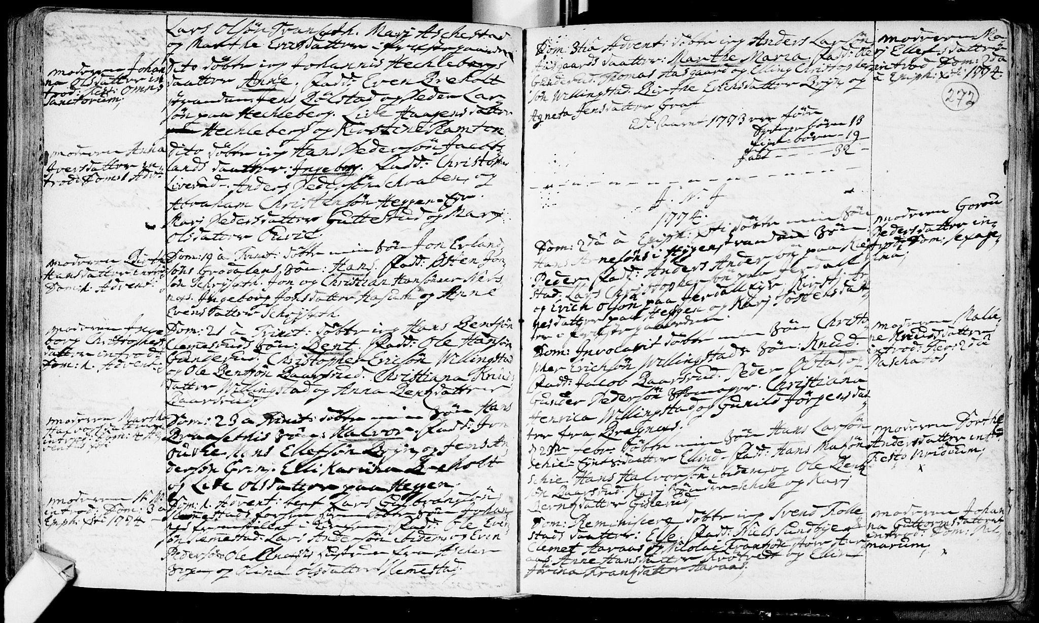 Røyken kirkebøker, AV/SAKO-A-241/F/Fa/L0002: Ministerialbok nr. 2, 1731-1782, s. 272