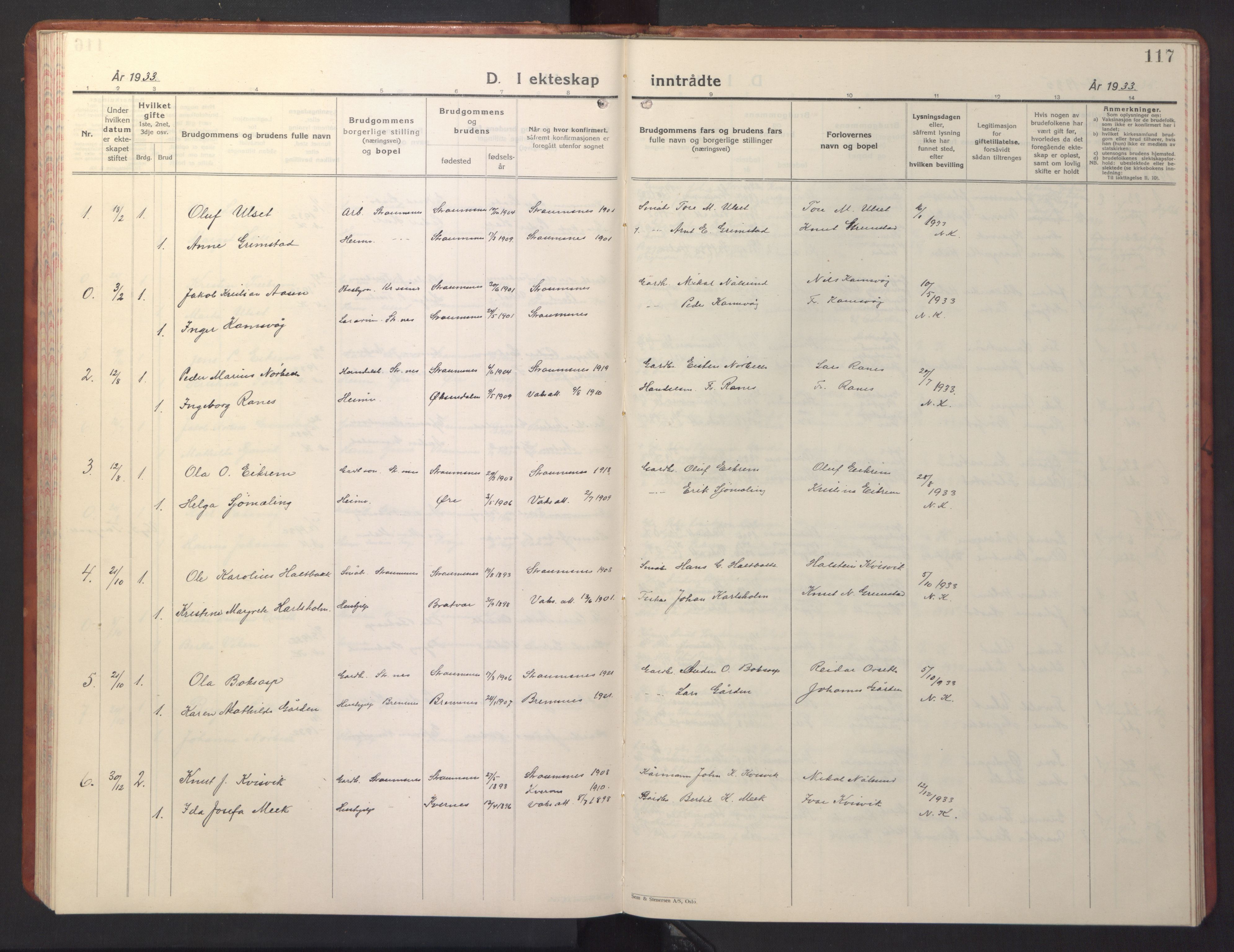 Ministerialprotokoller, klokkerbøker og fødselsregistre - Møre og Romsdal, AV/SAT-A-1454/587/L1002: Klokkerbok nr. 587C02, 1926-1951, s. 117