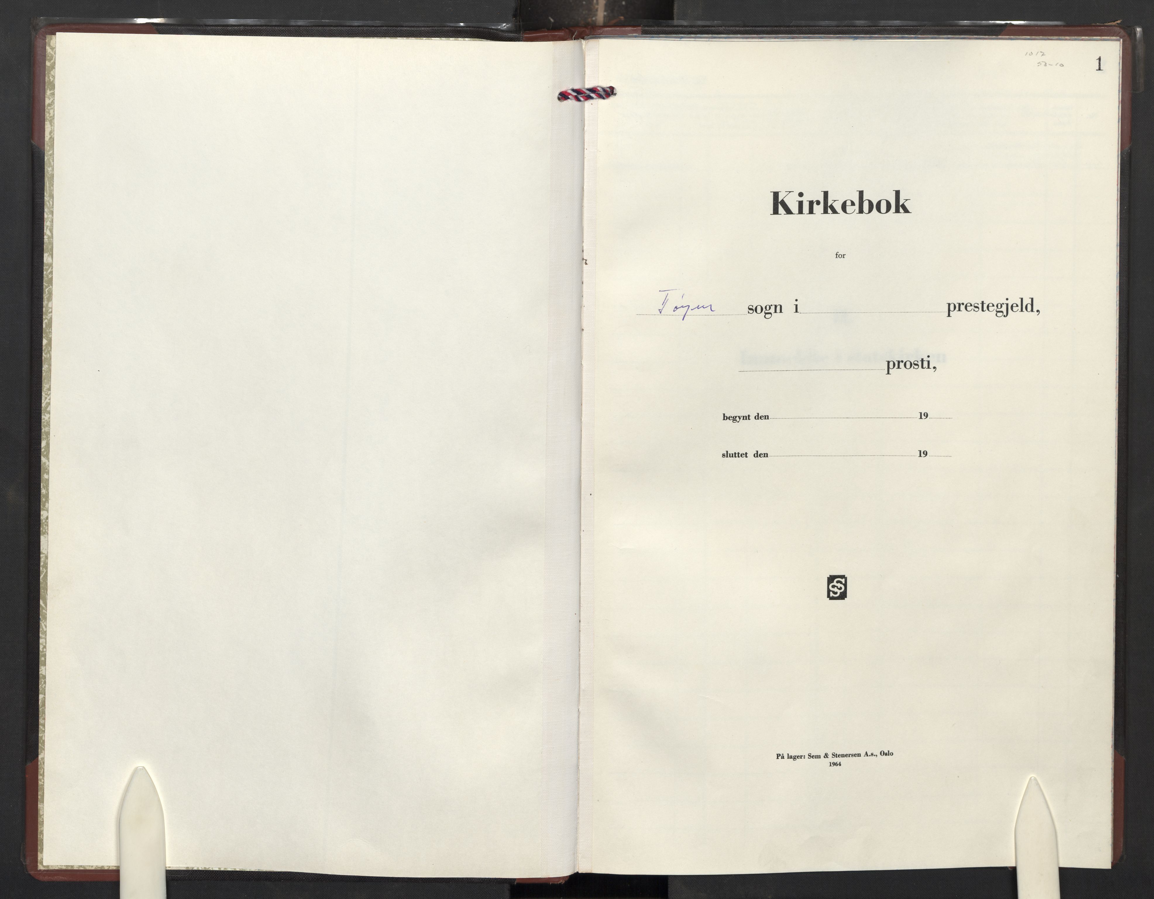 Tøyen prestekontor Kirkebøker, SAO/A-10167a/F/Fa/L0011: Ministerialbok nr. I 11, 1966-1984, s. 1