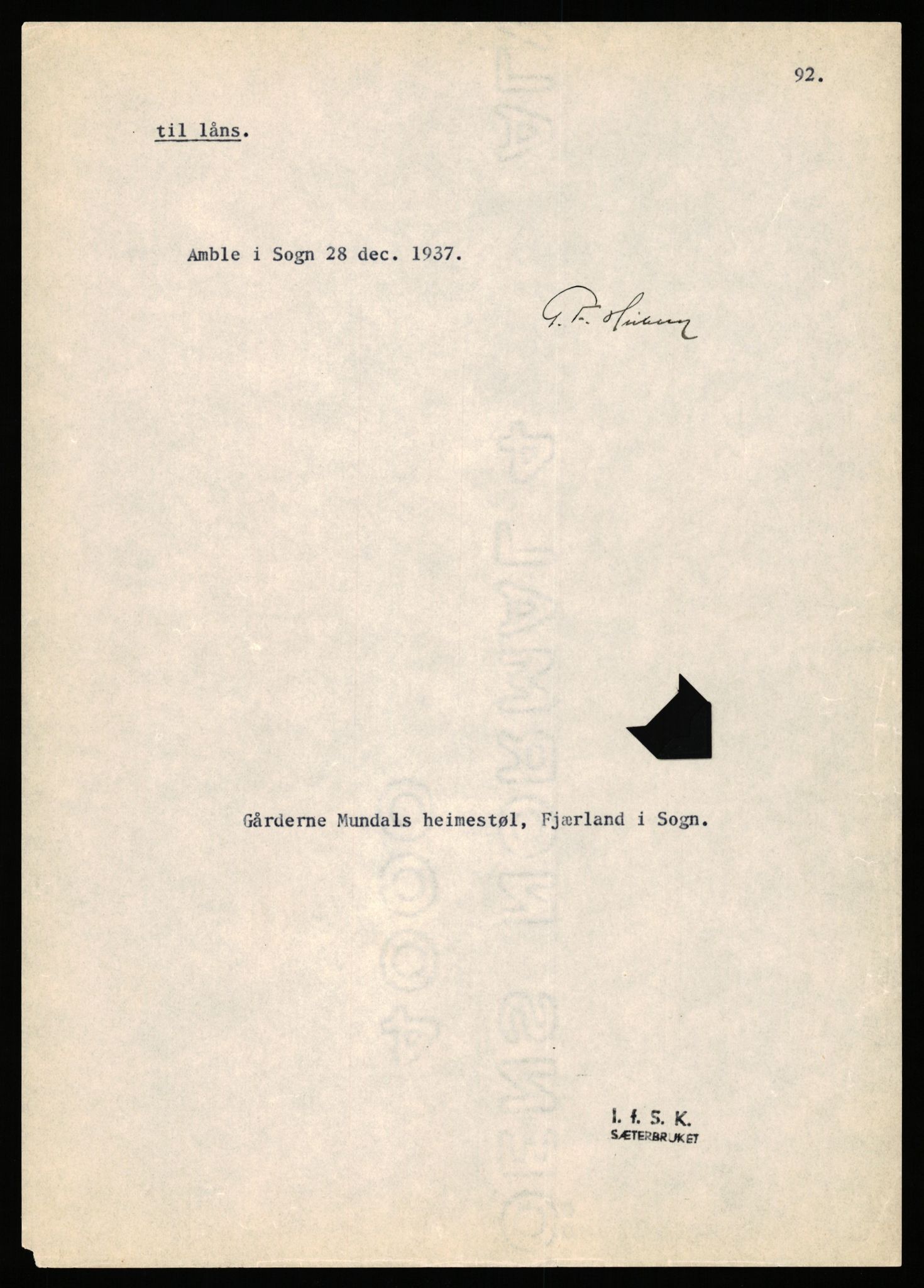 Instituttet for sammenlignende kulturforskning, RA/PA-0424/F/Fd/L0023: Eske B23:, 1922-1990, s. 1605