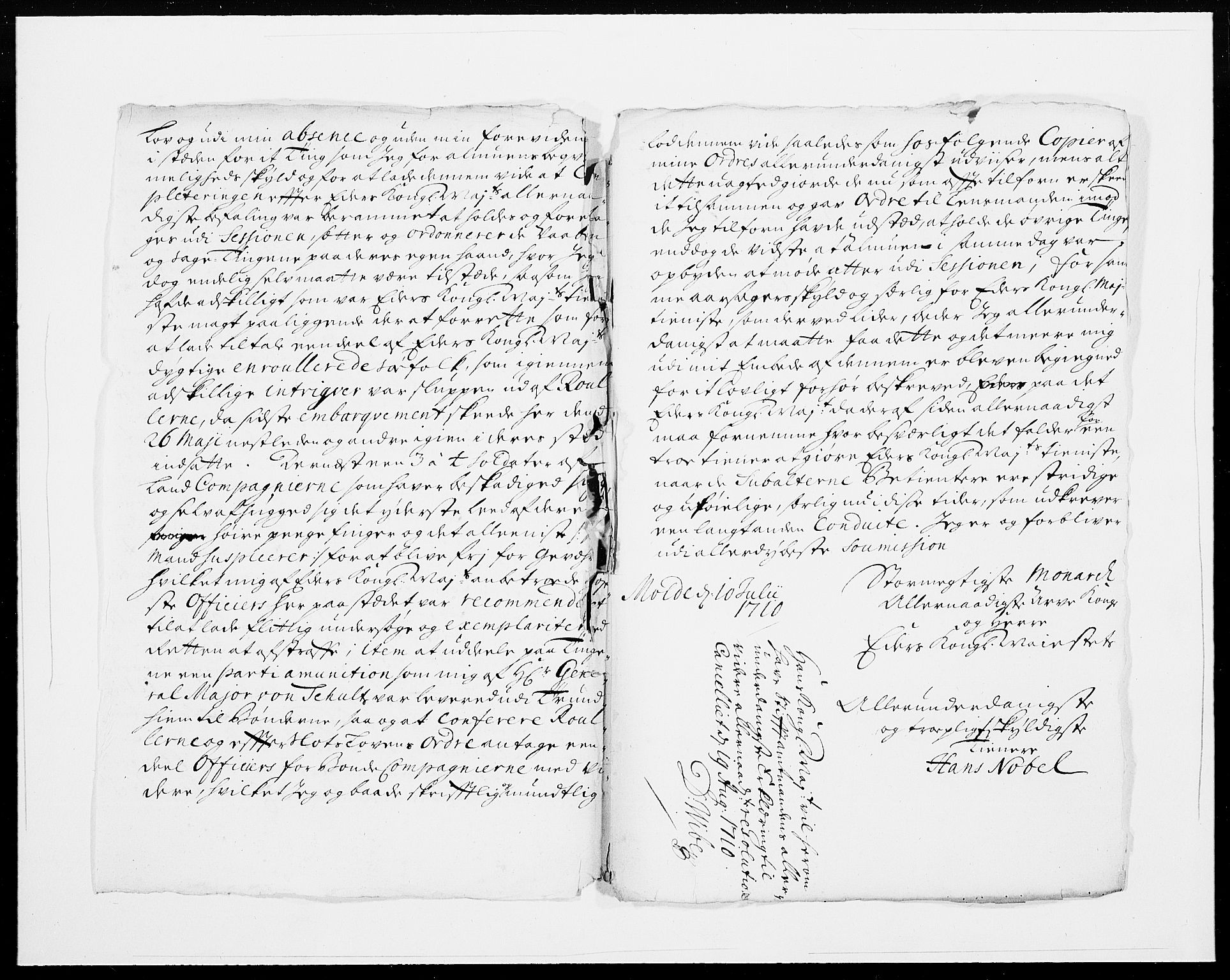 Danske Kanselli 1572-1799, AV/RA-EA-3023/F/Fc/Fcc/Fcca/L0070: Norske innlegg 1572-1799, 1711, s. 11