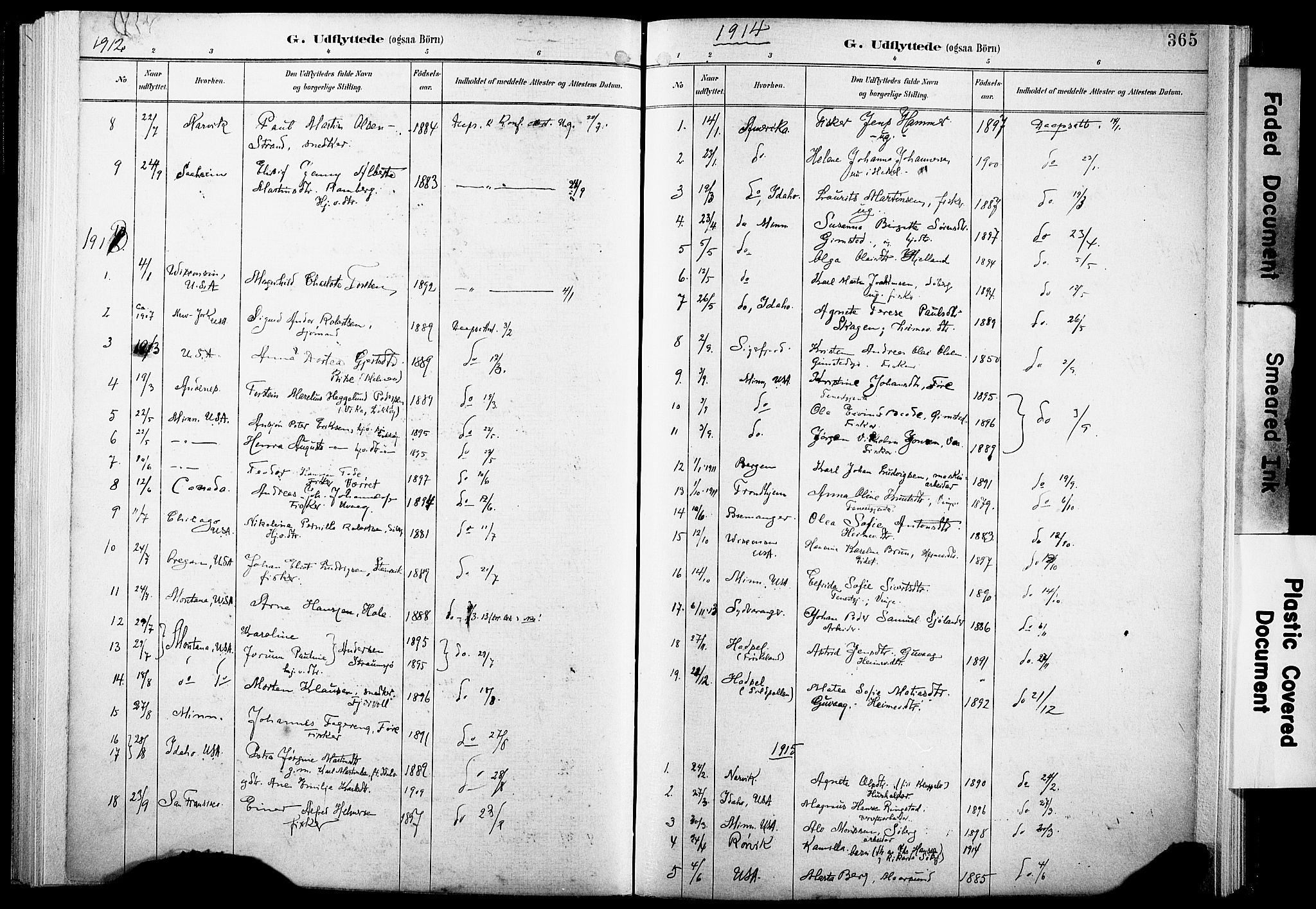 Ministerialprotokoller, klokkerbøker og fødselsregistre - Nordland, AV/SAT-A-1459/891/L1305: Ministerialbok nr. 891A10, 1895-1921, s. 365