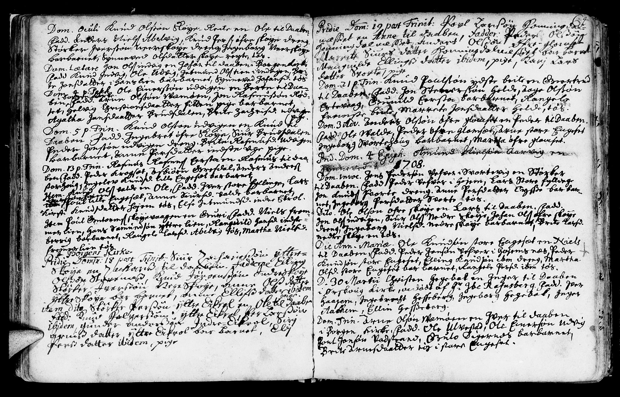 Ministerialprotokoller, klokkerbøker og fødselsregistre - Møre og Romsdal, AV/SAT-A-1454/524/L0349: Ministerialbok nr. 524A01, 1698-1779, s. 64