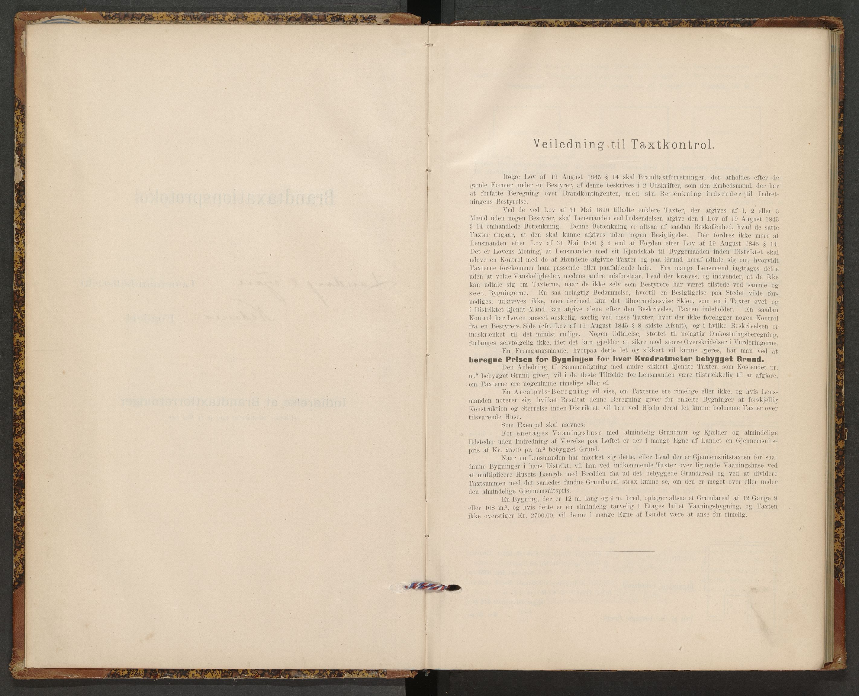 Norges Brannkasse Landvik og Fjære, AV/SAK-2241-0032/F/Fa/L0012: Branntakstprotokoll nr. 12, 1899-1905