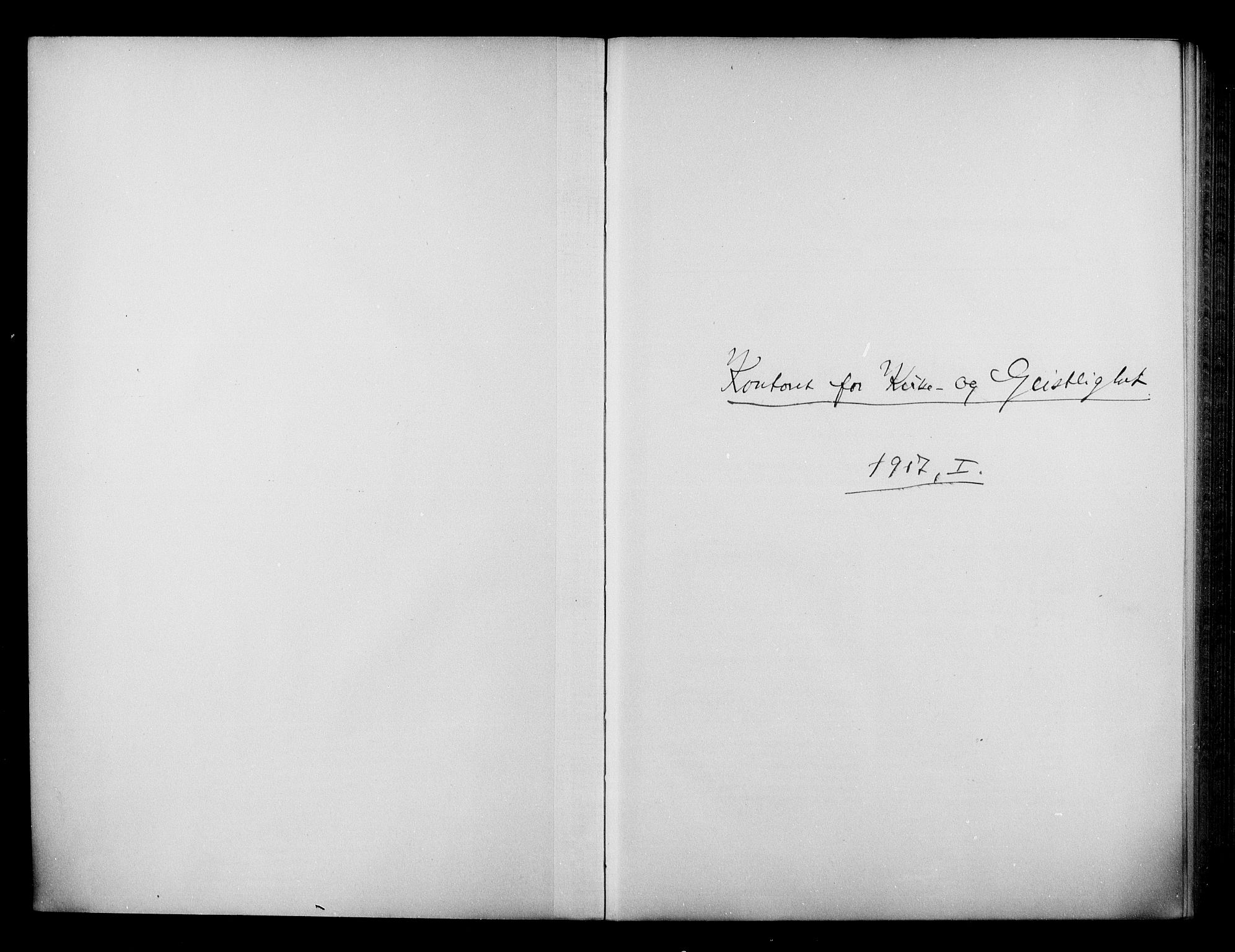 Kirke- og undervisningsdepartementet, Kontoret  for kirke og geistlighet A, AV/RA-S-1007/A/Aa/L0322: Referatprotokoll bd. 1. Ref.nr. 1-153, 1917