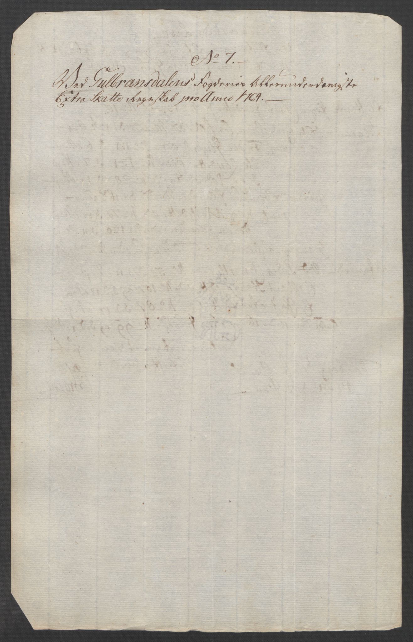 Rentekammeret inntil 1814, Reviderte regnskaper, Fogderegnskap, AV/RA-EA-4092/R17/L1266: Ekstraskatten Gudbrandsdal, 1762-1766, s. 334