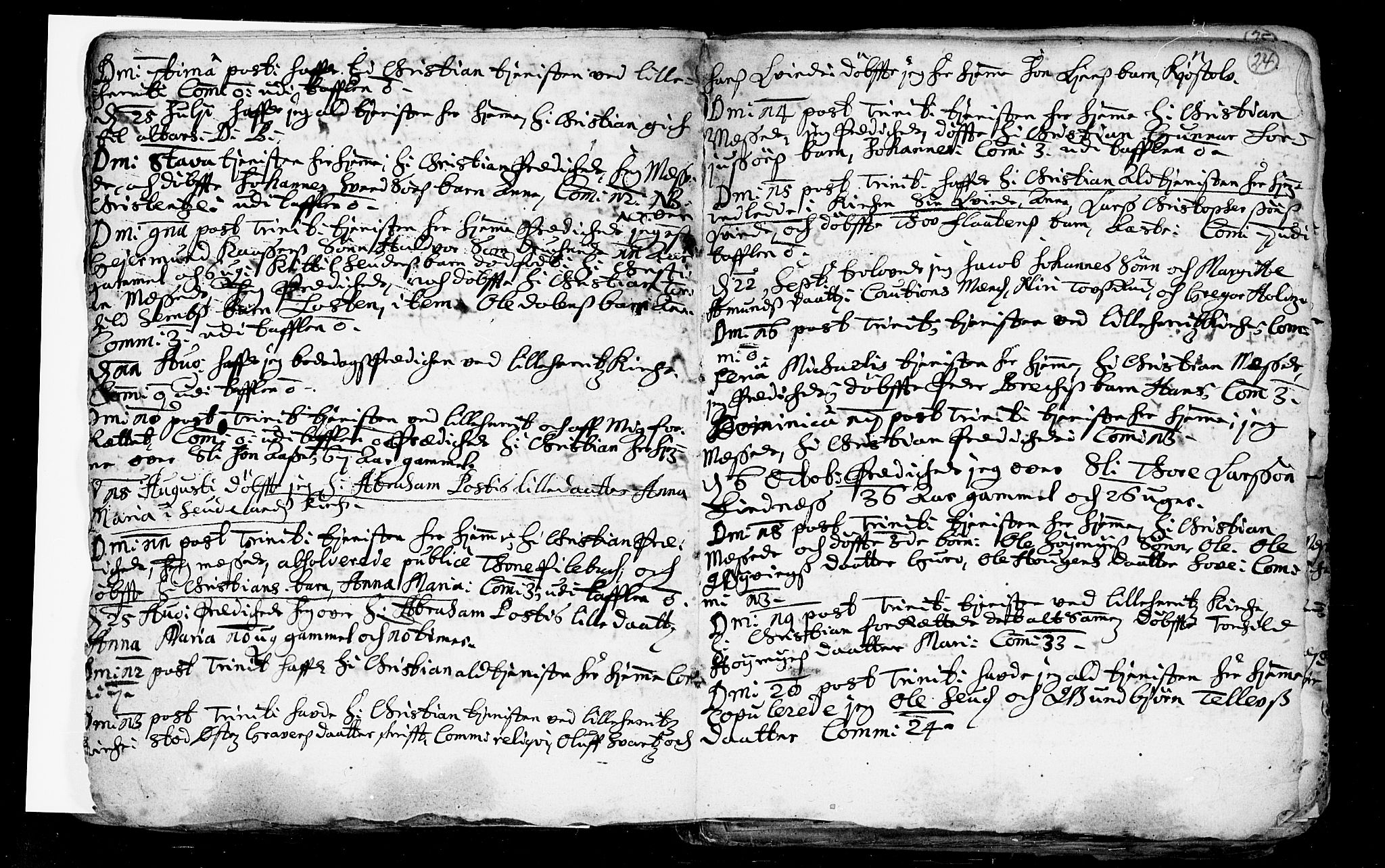 Heddal kirkebøker, AV/SAKO-A-268/F/Fa/L0002: Ministerialbok nr. I 2, 1699-1722, s. 24